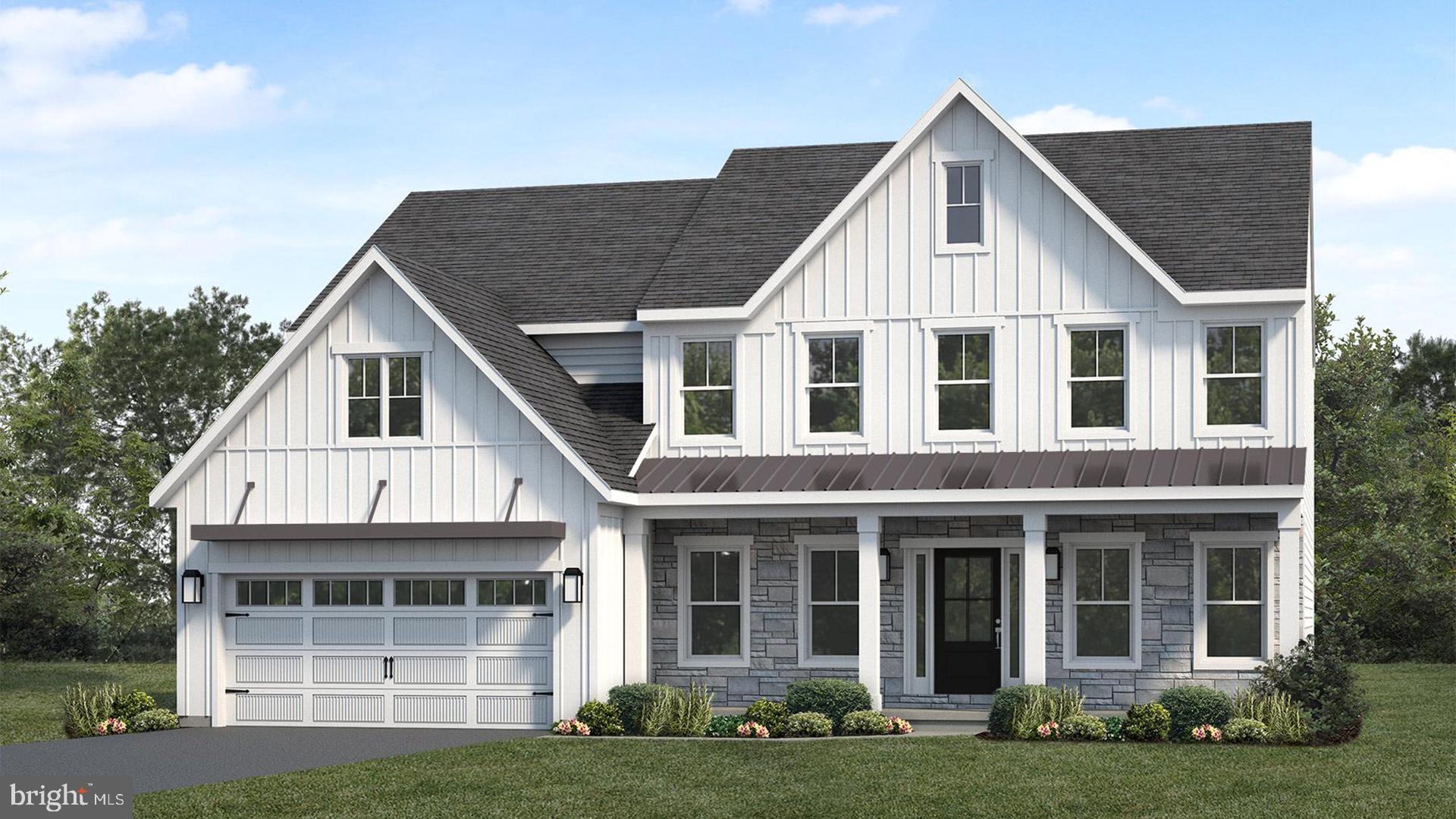 UNDER CONSTRUCTION – AVAILABLE THIS WINTER. Located in Mountain View Estates in Carlisle, this Kingston floor plan offers spacious, open-concept living with upgraded finishes throughout.

A welcoming front porch leads into a bright foyer, where a formal dining room and private study create flexible living spaces. The first floor features 9’ ceilings and luxury vinyl plank flooring, along with a convenient mudroom with built-in lockers and a first-floor bedroom and full bath.
The kitchen is beautifully appointed with quartz countertops, tile backsplash, stainless steel appliances, and an expansive island with pantry, opening to the breakfast area and great room. A striking gas fireplace with floor-to-ceiling stone and a box beam mantel creates a warm focal point, while sliding doors lead to a deck, perfect for outdoor living.

Upstairs, the owner’s suite offers a private retreat with a tile shower, double bowl vanity, and a spacious closet. Three additional bedrooms, a full bathroom, a rec room, and second-floor laundry complete the home. A basement with outdoor access adds additional flexibility.

Located in the peaceful community of Mountain View Estates in Carlisle, homeowners enjoy open green spaces near the Blue Mountains, along with convenient access to downtown shops, local parks, the Carlisle Fairgrounds, and nearby Appalachian outdoor recreation.