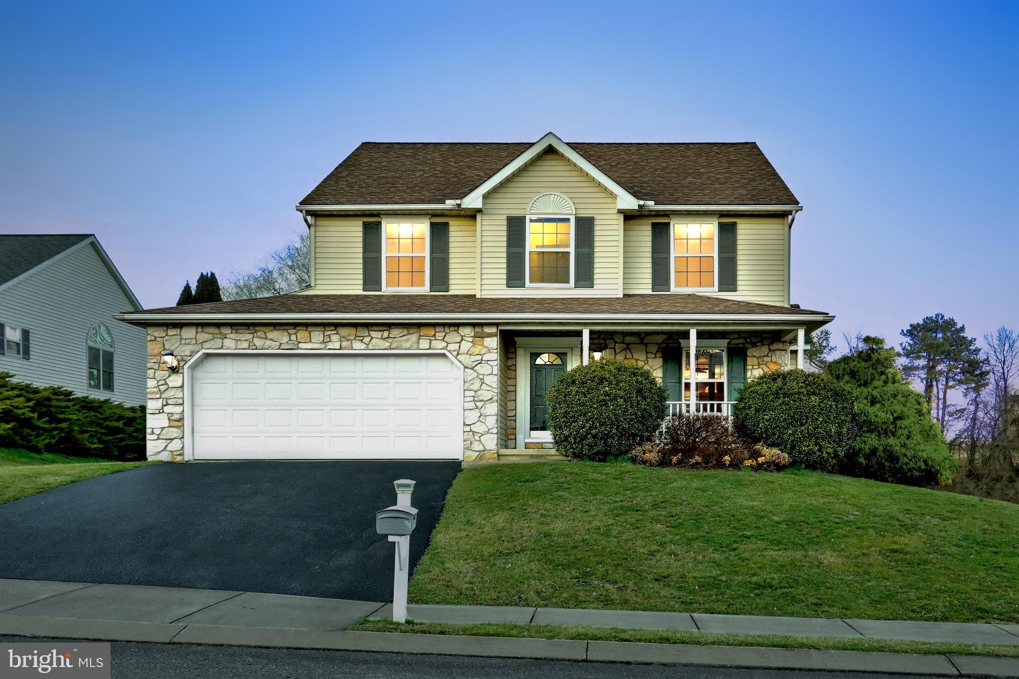 This stunning home sits on a large .38 acre corner lot in the heart of Dallastown. The main level welcomes you with an open floor plan, gas fireplace and luxurious Italian ceramic tile throughout. Enjoy the natural light provided by the many windows surrounding the bump out  breakfast nook. Adjacent to the 2 car garage is a half bath. Head upstairs to discover 4 bedrooms and 2 full baths. The master bedroom features vaulted ceilings, a walk-in closet, and an attached master bath with soaking tub and double vanities. The washer and dryer are conveniently located on the second floor! A Newer hot water heater and furnace make this home an incredible value. Check out the 3D Tour Today! Call to schedule a showing!This home is now back on the market due to the buyer's inability to obtain financing as a result of COVID-19. Dont miss out!