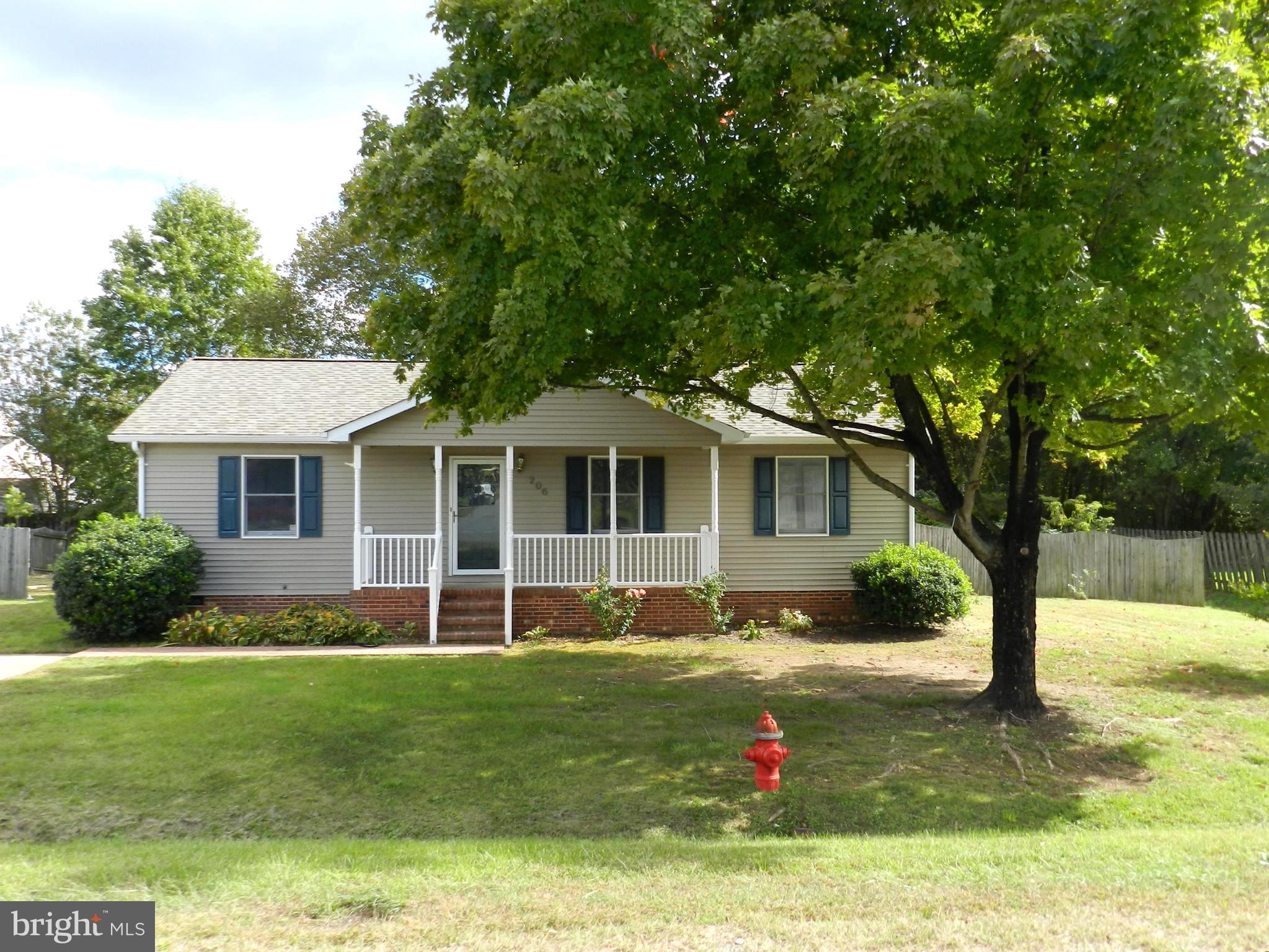Welcome to Meadowbrook neighborhood. Recently renovated rambler with 3 bedrooms and 2 full baths. Gourmet kitchen with stainless steel appliances and granite counters. Spacious fenced yard with an oversized deck. Minutes to downtown Fredericksburg and VRE stations. Available March 1st.  Only 1 small dog will be considered - No cats.