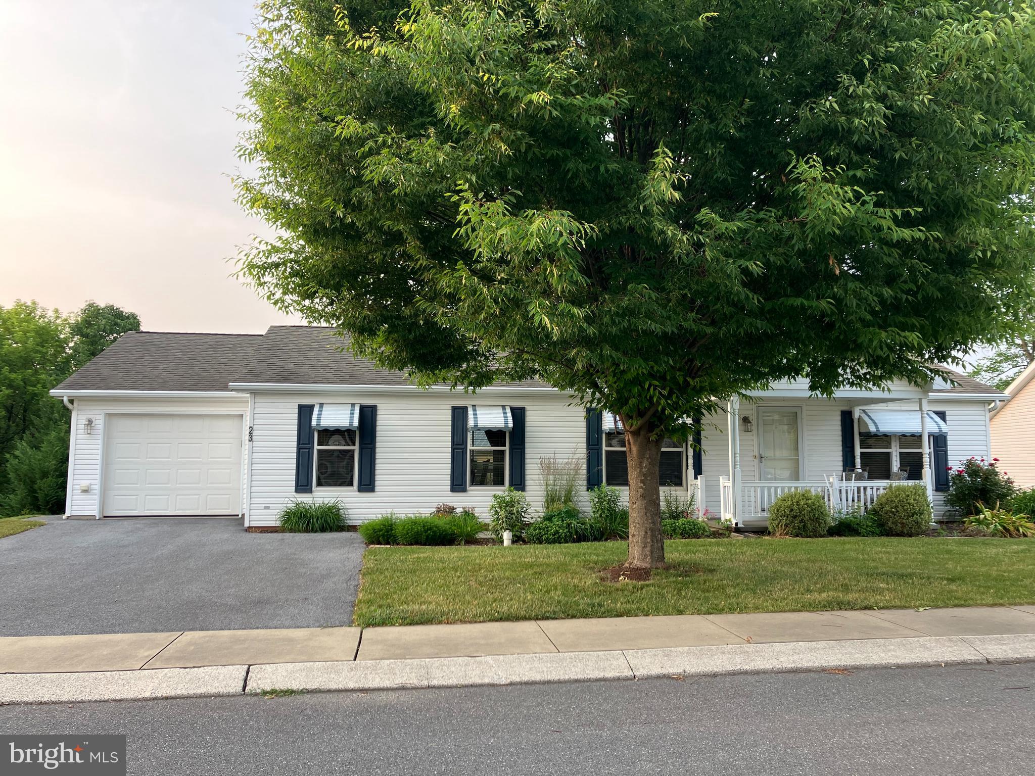 *** All offers will be presented Fri 6/23 @ 3 pm (Offers to agent by 2 pm) *** Sr. Community 55+ / Like new 2011 28x48 double wide on a perimeter lot - Oversized 1 car attached garage - Huge 16x16 wood deck - Pleasant front porch - Super country location - Peaceful community - Monthly lot rent $380 includes water, sewer, trash - See documents for the lease and park rules