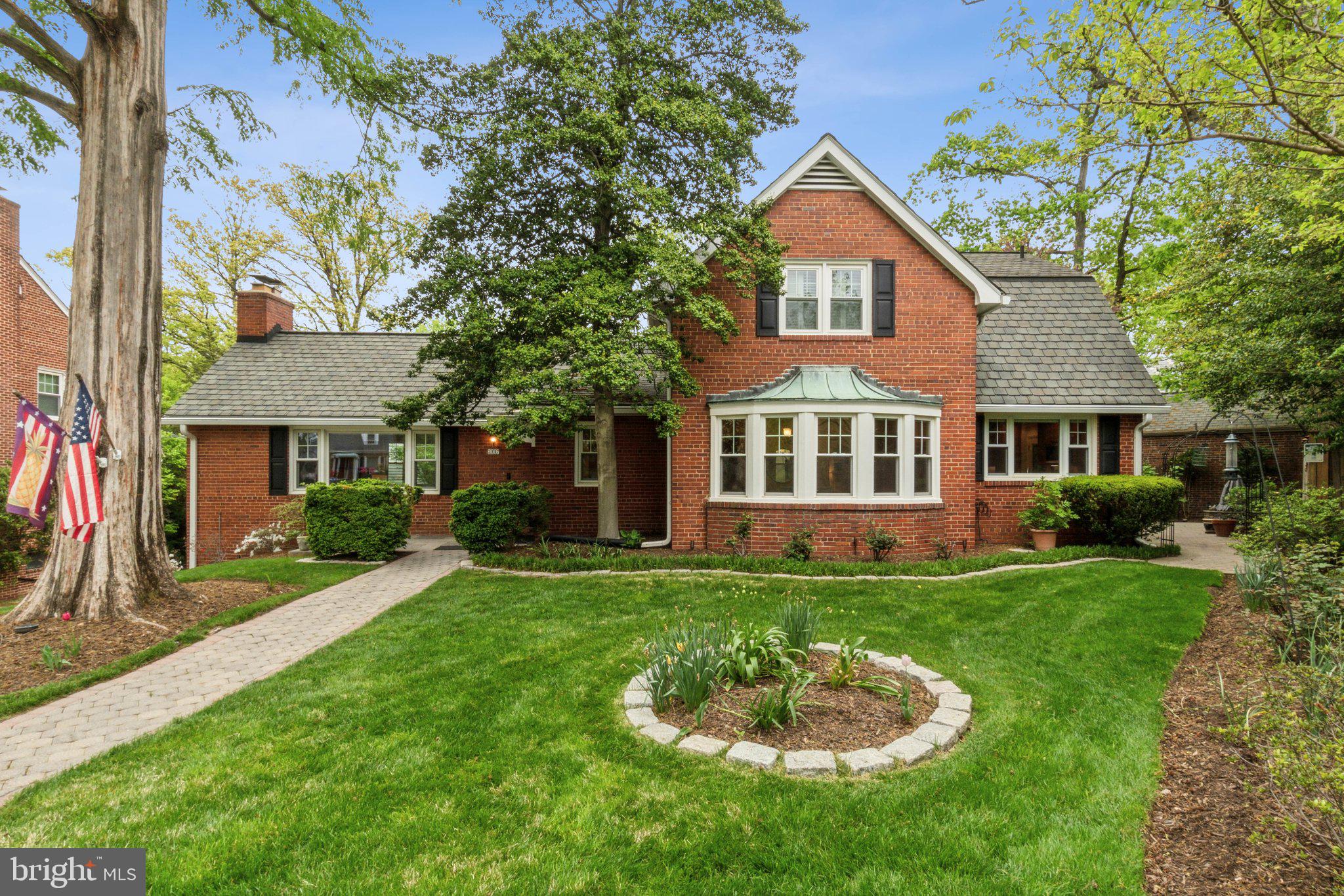 Simply gorgeous and very unique all-brick home situated at the end of a quiet cul-de-sac. Perched on an oversized 10,045sf lot with a long driveway and attached one-car garage. Paver pathway leads to a quaint front stoop and through the front door into an inviting foyer entryway. Gorgeous hardwood floors shine through abundant natural light and are continued throughout the main and upper-floors. A large great room with vaulted ceilings is accented with oversized picture-frame windows and anchored by an elegant gas-burning fireplace. Dining room looks out over the yard through a curved wall bay window featuring five large windows. Chef's kitchen with beautiful wooden cabinetry, granite countertops, stainless-steel appliances and steps out into the private side yard with patio, fountain and a perfect spot for grilling. Main level owner's suite with excellent closet space and an en-suite bathroom complete with floor heating. Second main level bedroom overlooks the backyard and has access to the rear deck, complete with staircase lighting. Convenient powder room, abundant closet space and a large pantry round out the main level. Upstairs features two spacious bedrooms, a walk-in closet and additional closets. Upstairs also has a hallway bathroom complete with floor heating, large walk-in attic as well as pull down stairs for access to the second attic space. Lower level features the third full bathroom and a rec room anchored by the second gas fireplace. Floor heat throughout the lower level, a beautiful wet bar with wine fridge and beer fridge and access through a double sliding glass door to the backyard. Additional storage space, utility room and laundry located in the lower level and access to the rear-load one-car garage with storage. Immaculate hardscape and landscape throughout the entire property, landscape lighting, full yard irrigation system, whole house back-up natural gas generator and so much more. Supreme location within the most convenient neighborhood throughout the entire D.M.V. – Zero stoplights to Washington D.C., close to Metro, schools, shopping, dining and grocery stores including Whole Foods. Easy access to the Pentagon, Amazon’s new National Landing HQ2 Headquarters, Virginia Tech Innovation Campus, proximity to I-395 and much more!