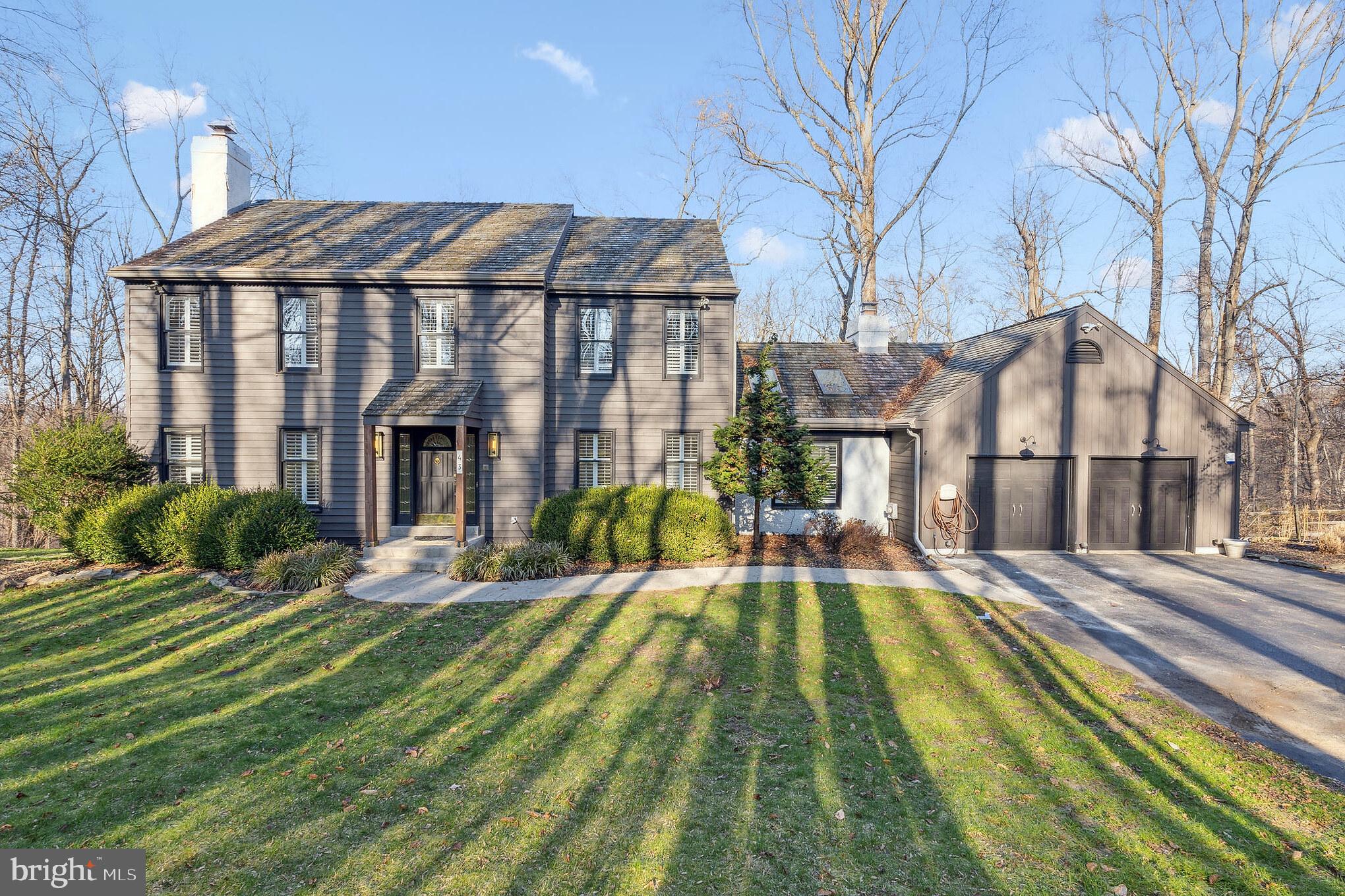 Welcome to this BEAUTIFUL home! Nestled on a cul-de-sac and surrounded by over 3 private wooded acres, is this 2-story single-family with a fully-finished basement. The spacious foyer leads to a formal Living Room with the first of two cozy fireplaces, a formal Dining Room, and an eat-in Kitchen. The kitchen features solid-surface counters, an abundance of cabinetry, and windows with views of the wooded property! A private study is perfect for your in-home office! You’ll find the second fireplace in the step-down Family Room with vaulted skylights and vaulted ceiling. Spacious Primary Bedroom has a bathroom with renovated shower (dual shower heads), walk-in closet, and private deck! Additional bedrooms are oversized and share a hallway bath with dual sinks. Prepare for movie nights and game days in the fully-finished walkout basement with a huge rec room and plenty of space for your favorite game tables! This home has the perfect blend of new tile floors and carpet, as well as hardwoods throughout. Enjoy the serenity of your property and the amazing views overlooking West Chester from the unique 2-story deck! Your pets will love safely spending time with you thanks to the invisible fence in the front yard! Set up your patio furniture and grills and entertain! The cul-de-sac location is ideal for children! Geothermal system save 4-6k in annual heating and air conditioning costs. Upgraded constant pressure water pump with acid neutralizer and water softener provides professional quality water at no cost! Bier Haul located in downtown Thornton is a common hangout spot for the neighborhood due to the large open area for children to play! Oversized 2-car garage is perfect for bikes, toys, and tools! Minutes from shopping and major roads! Don’t miss this one! Call now!