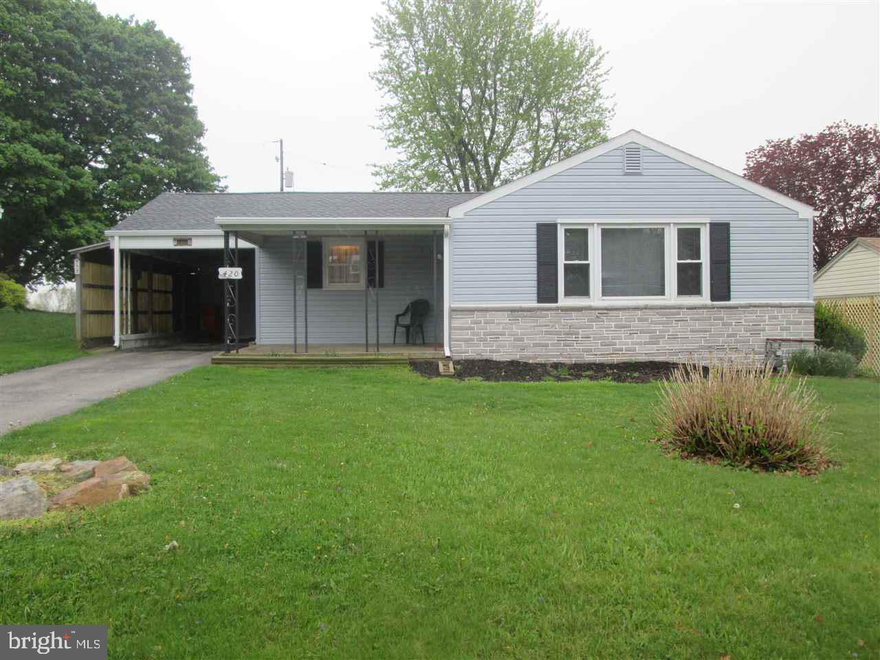 Nice 3 bedroom Rancher in quiet neighborhood. Home features natural gas heat, central air conditioning, Brand New Roof & Siding, replacement windows, screened porch, large level yard. 100% financing available !