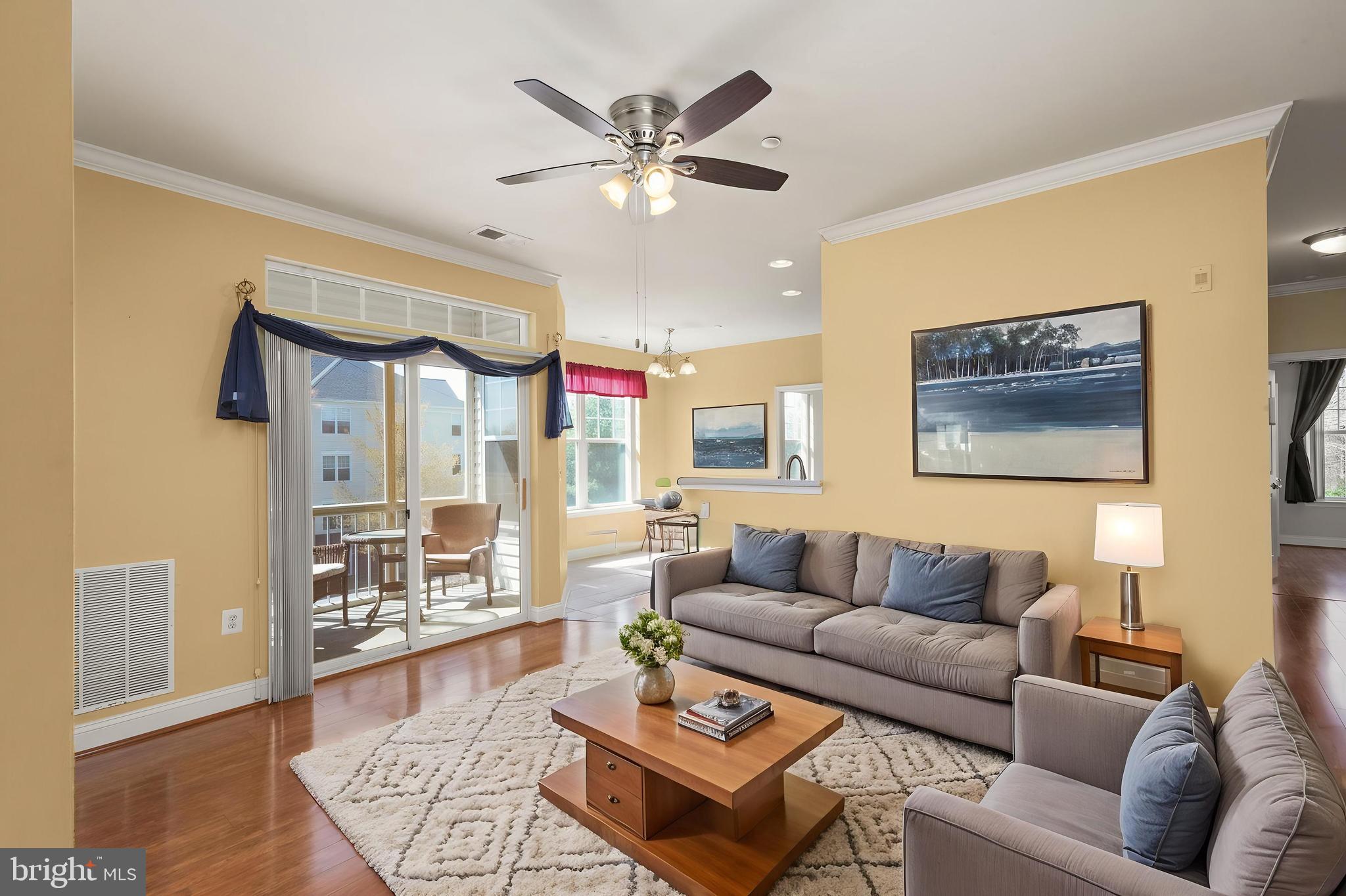 *$10k PRICE IMPROVEMENT* Welcome to effortless living in this beautifully maintained 55+ condo at 301 Tiree Ct #301, where comfort, convenience, and community come together.

This bright, sun-filled third-floor unit—accessible by elevator—offers 2 spacious bedrooms/2 full bathroom and a Den/Flex Space, thoughtfully designed for easy, low-maintenance living. The open-concept living and dining area features soaring 9-foot ceilings and leads to a private screened balcony—perfect for morning coffee or relaxing evenings outdoors.

The kitchen is both functional and inviting, complete with stainless steel appliances, upgraded cabinetry, a large pantry, and a cozy sitting room/den just off the space—ideal for casual dining, conversation, or a quiet retreat. The primary suite is a true standout, boasting a generous 12’ x 6’ walk-in closet and a well-appointed en-suite bath.

Additional highlights include LVP flooring, custom vertical blinds, an 80 sq ft private storage room just steps from the unit door, a rare feature available with Unit 301. 

Enjoy a vibrant, amenity-rich lifestyle with access to a community clubhouse, swimming pool, fitness center, and scenic walking trails—all just steps from your door. Plus, the Harford County Public Library is conveniently located right across the street.

If you’re ready to spend less time on upkeep and more time enjoying what matters most, this is the perfect place to call home.