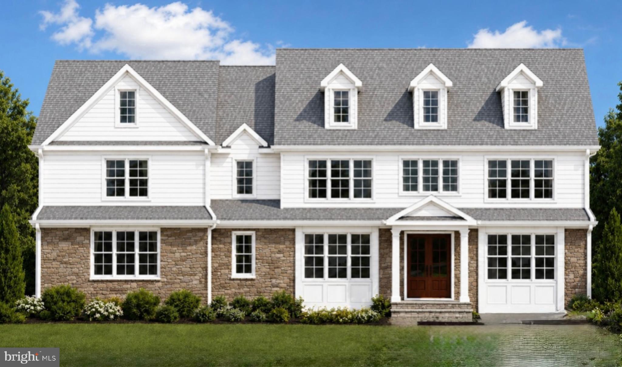 A rare new construction opportunity in the heart of Haverford, combining quintessential Main Line architecture, elevated finishes, and thoughtfully designed living spaces on a picturesque 1.05-acre homesite to be built by renowned Rudloff Builders. Designed for modern living and effortless entertaining, this five-bedroom, four full and one half bath residence offers exceptional craftsmanship, generous proportions, and a highly desirable location close to the area's most sought-after destinations.
A welcoming front porch opens to a gracious foyer where you are met by sunlit spaces 10 ft ceilings large windows beautiful moldings and wide plank Oak floors. The private first-floor study, creates an ideal setting for remote work, reading, or quiet reflection. The main level flows seamlessly from the study to the expansive family room with coffered ceilings and gas fireplace, creating inviting spaces for both everyday living and special gatherings. At the center of the home, the chef's kitchen is appointed with a premium appliance package featuring Sub-Zero, Wolf, and Bosch appliances, complemented by a large quartz topped center island & walk-in pantry. The kitchen is open to the sunlit breakfast room that opens to a blue stone patio and the spacious family room. The kitchen opens a butlers pantry and large dining room for entertaining. Off the kitchen is a conveniently located powder room and mudroom area with direct access to a three-car garage.
Natural gathering spaces continue outdoors, where the breakfast area connects to the rear patio, providing an easy transition for dining, entertaining, or relaxing while enjoying the property's expansive setting, the level backyard can accommodate a pool, surrounded by mature trees.
The second level offers five well-appointed bedrooms, four full baths, and a conveniently located laundry room. The primary suite serves as a private retreat with a vaulted ceiling, generous walk-in closet space, and a spa-inspired bath designed for comfort and functionality. Additional bedrooms with en-suites provide flexibility for guests or home office needs.
The full lower level offers substantial unfinished space with outstanding potential for future customization, whether envisioned as recreation, wellness, media, entertaining, or additional storage.
Ideally positioned along the Main Line, 104 College Avenue places you close to Haverford College walking trails, Haverford Square shopping and dining and train, Suburban Square, Bryn Mawr, Ardmore, Narberth, many parks, and a quick commute to Philadelphia. Combining the advantages of new construction, a premium location, luxury finishes, and a highly functional floor plan, this is a unique opportunity to enjoy modern living in one of Haverford's most desirable settings.

Pool is optional and not included.