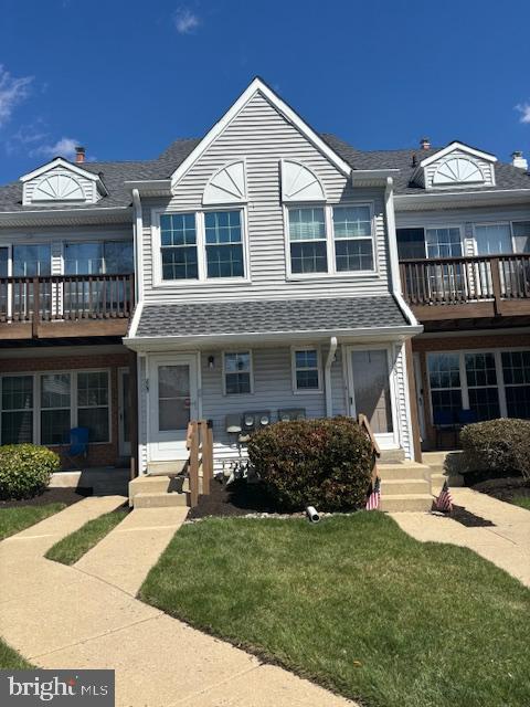 Don't miss this opportunity to own one of the few three bedroom units in Northridge Estates in West Norriton with numerous  updates and upgrades completed recently.  Spacious second floor condo.
As you enter on the first floor you are greeted with a large storage area for coats and strollers. The large living room offers luxury vinyl flooring, a ceiling fan tuned to temperature and dimming, recessed LED spot lighting ain the living and dining areas. Two sets of sliders to the deck allowing lots of fresh air! The dining room with luxury vinyl hard wood flooring, ceiling fan, crown molding, chair rail and pass through from kitchen adjoins the living room. The galley kitchen is surrounded by lots of cabinets and has granite countertops, subway style backsplash, a newer stainless-steel gas range, stainless-steel appliances, ceramic tile flooring and lots of counterspace. Two well sized bedrooms with ceiling fans are set off to the back of the unit. There is a full bath with ceramic tile flooring and shower tub, a laundry closet with stackable washer and dryer and a utility closet. The living room has stairs to a third bedroom with a large closet and an unfinished storage space. Refrigerator, Stove and Dishwasher 2016. Washer and dryer 2018. Repainting 2025. New roof 2025. Move right in, relax and enjoy the convenience of local shopping, restaurants and highways! Seller is not to be contacted for any reason at any time, listing will be back in the spring ! Showings begin April 1. Photos coming soon-,