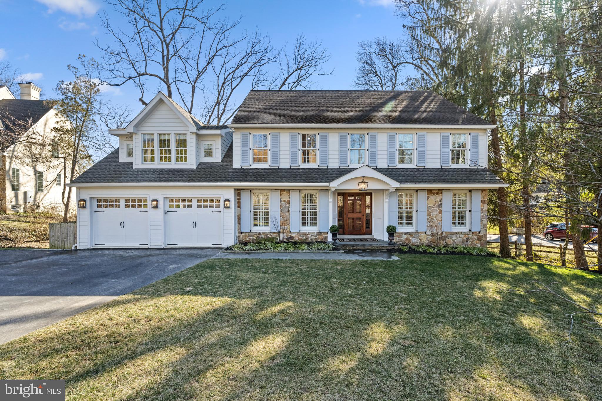 Never thought you would be able to find a newer home in the heart of S Wayne that shows like a model??......well your search is over!!This magnificent beauty has been completely transformed and expanded  over the last 7 years creating the masterpiece that it is today.  No stone was left unturned, as renovations on the outside crafted a stunning new appearance with the finest of materials setting  the tone for the magic inside.  One is welcomed by a gorgeous glass paned mahogany front door flooding the Foyer with natural light, as gleaming hardwood floors seamlessly carry you throughout the First Floor. The two story Foyer is flanked by a private Office with wainscoting, and formal Living Room gracefully flowing  into the large Dining Room promising to provide many cherished memories. The gourmet Kitchen is a chefs dream featuring a large island bathed in an exquisite marble countertop, white cabinetry, high end appliances and so much more. The Kitchen harmoniously blends with the Breakfast area and breathtaking two story Family Room, where a floor-to-ceiling stone fireplace can be enjoyed by all. This family friendly hub of the home opens directly to an expansive Deck providing sweeping  views of the backyard and the most amazing Mudroom/Pantry with access to the 2 car attached Garage. The First Floor is completed by a lovely new Powder Room. A grand staircase leads one to the Second Floor where there is en-suite Bedroom with newer private Bath, and two additional Bedrooms also with a updated  Jack-n-Jill Bathroom.  But it is the glamourous  Primary Suite that sets this home into a class of its own.  This private oasis is truly a sanctuary where you will want to begin and end your days featuring his and her walk- in closets, spa like Bathroom and Bedroom with soaring ceilings and grass cloth accent walls. The square footage of the property continues to the walk out Lower Level promoting a movie viewing area, game area, and sliding doors to an outside lower Deck. In addition there is plenty of storage space in the unfinished area. This "like new"  South Wayne showpiece with almost 5,000 of finished square feet is almost impossible to find, so don't miss this opportunity!! Showings begin on Thursday Feb 8th....Professional photos coming on Feb 7th... you are in for a real treat!!