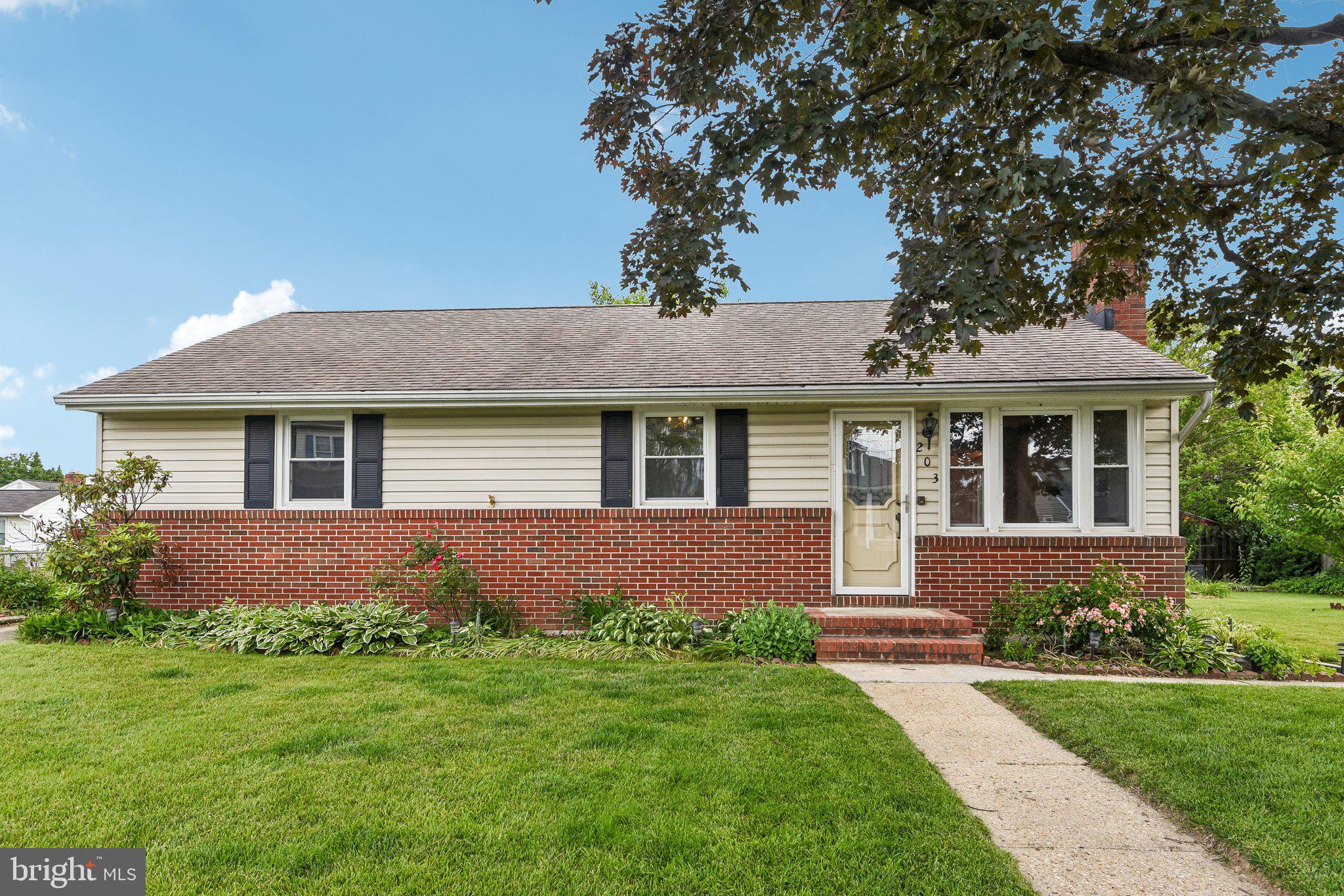 Welcome to 203 Haile Ave — a well-maintained rancher with a  finished basement  offering comfort, value, and extra living space in the heart of Arundel Gardens! This move-in ready home features 3 bedrooms and 2 full bathrooms. 

The main level offers a warm and inviting living room with a wood-burning fireplace, along with a charming kitchen featuring a built-in wall oven, microwave, dishwasher, and refrigerator. Beautiful hardwood flooring can be found in the bedrooms, adding warmth and character throughout the home. Major updates have already been handled for peace of mind, including an architectural shingle roof, HVAC system, and furnace — all less than 10 years old.

One of the standout features is the incredible rear sunroom/all-season room with multiple sliding glass doors overlooking the spacious fenced backyard, creating the perfect space to relax or entertain year-round. Outside, you'll also find a fantastic detached garage and a larger-than-average lot for the neighborhood that has clearly been lovingly maintained.

The mostly finished lower level adds even more flexible living space and includes a full bathroom, utility area, workshop/workbench space, and an electric fireplace that creates a cozy second living or entertaining area.

Ideal for first-time buyers, downsizers, or anyone looking for a solid home at a great value. Priced aggressively and being sold as-is — this one is expected to move quickly!
