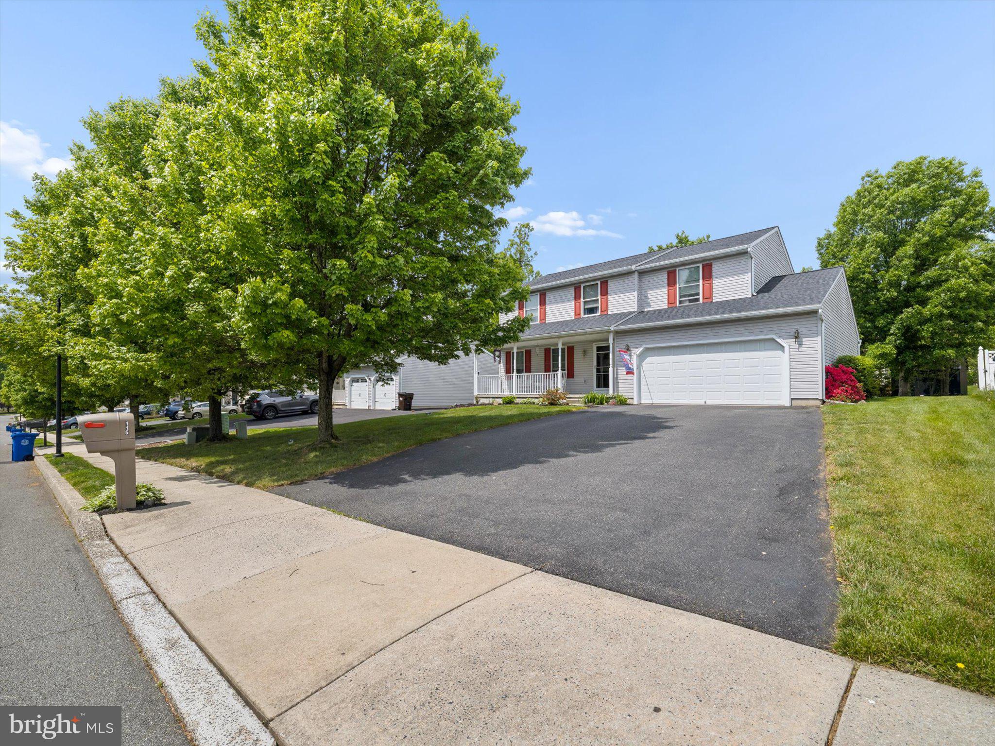 Welcome to 115 Clarion Dr a beautiful well maintained 4 bedroom Colonial with 2.5 baths. The home features 2,234sf of living space with a very spacious basement with a sump pump. Upon entering the house, the main floor features a large dining room, living room, luxury plank flooring  and a bright eat in kitchen with granite counter tops. Off the  kitchen are sliding glass doors  out to a hardscape patio and a beautifully landscaped back yard. The main level also includes a Powder Room & Laundry area. The 2nd floor features 4 bedrooms,  the primary bedroom offers a walk in closet & bath, 3 additional bedrooms with a hall bath complete the 2nd floor.  2 car garage offers storage & convenience. The  original owners have maintained & updated the following,  New dimensional shingle roof 2023,  whole house water filter & softener filtration system 2020, kitchen cabinets & granite counters 2021, new garage door 2023, garbage disposal 2026. Replaced Condenser Unit 2022. Convenient to shopping, easy access to Rt 422, turnpike & King of Prussia. Don't miss this opportunity, schedule your showing today.