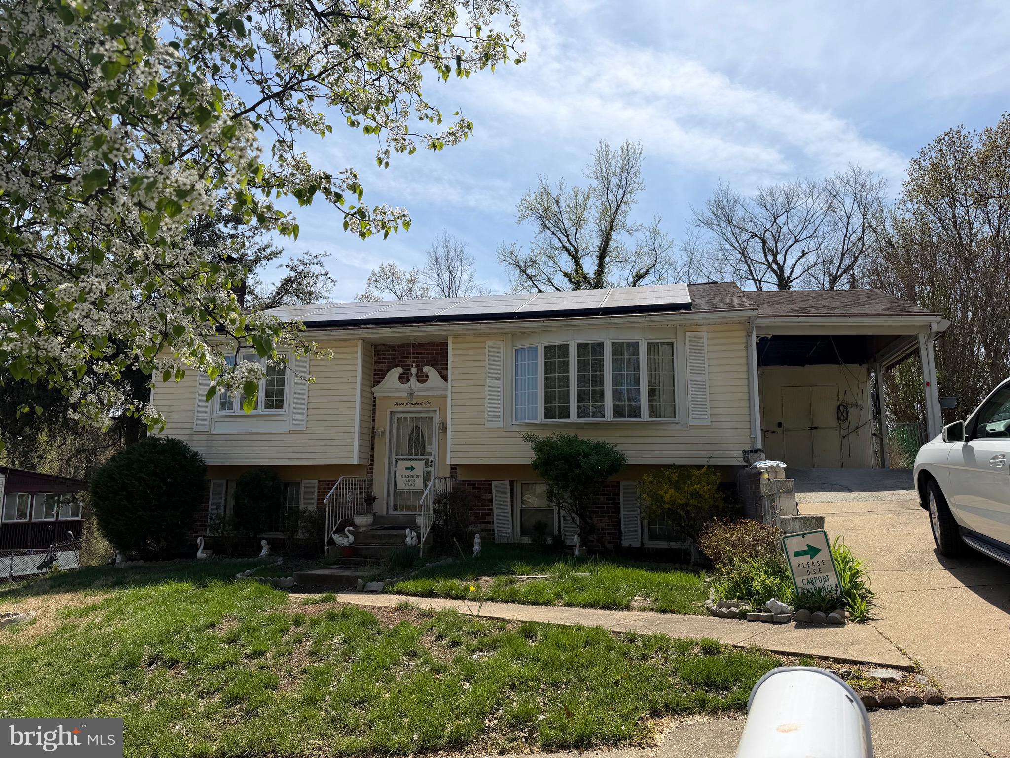INVESTOR ALERT! ALL OFFERS DUE BY MONDAY 9:00 AM! AS-IS! There was a leak in the basement by the washer but has been repaired and remediated. Drywall work will need to be done by buyer. Solar panels to be paid off by the seller at settlement. HVAC 2023 – Carrier, Roof – 2021, Water heater 2015
Some items in pictures have already been removed. This spacious split-level home offers a versatile floor plan with tremendous potential for homeowners, investors, or buyers looking to build equity through cosmetic updates. The main level features a generously sized primary suite complete with a handicap accessible bathroom designed for convenience and functionality. The home's flexible layout continues on the lower level with a second primary suite featuring its own private bathroom, an additional bedroom, and a convenient half bath - ideal for multi-generational living, guests, or extended family. Many of the major appliances have been updated in recent years, providing a solid foundation for future improvements. The kitchen countertops have been upgraded to granite . The home does need some TLC and its condition is reflected in the price. It is currently livable and ready for its next owner's vision. Leased solar panels help support energy efficiency and offer potential utility savings. This property presents a great opportunity to customize and create lasting equity.