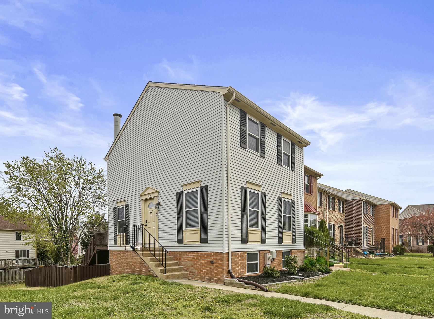 Open House Saturday 4/12 11am-2pm  
Welcome home to this charming and fully updated end of row townhome nestled in the water privileged community of Elizabeths landing located on the banks of the Stoney Creek. 
Enjoy the open plan main level, updated cabinetry, stainless steel appliances and granite countertops. There is a dining island plus dedicated space for a dining table.  Enjoy the spring and summer from the large deck, which leads straight from the kitchen, ideal for entertaining. The  lower level offers a bright and inviting basement room with fireplace and walk out to the patio and large fenced backyard with storage shed the basement is fully finished including an additional bathroom, laundry and bonus space. The upper floor has three generous bedrooms. The primary has a walk-in closet and the full bathroom has been recently updated and includes a jetted tub. The whole home is freshly painted in stylish neutral colors. Other updates include LVP flooring, crown molding, new doors, newer windows, plus much more.  BRAND NEW SHINGLE ROOF (with 50 year MATERIAL WARRANTY!)  Close to all amenities and commuter routes this  275 acre neighborhood has more than 50 acres dedicated to openness and residential use. The community has a  private waterfront and is made up of colonial townhomes modeled after New England beach front communities. The Brady Recreational Area within the community houses two piers for fishing, swimming, and boating. So much more to explore. Schedule your tour today!