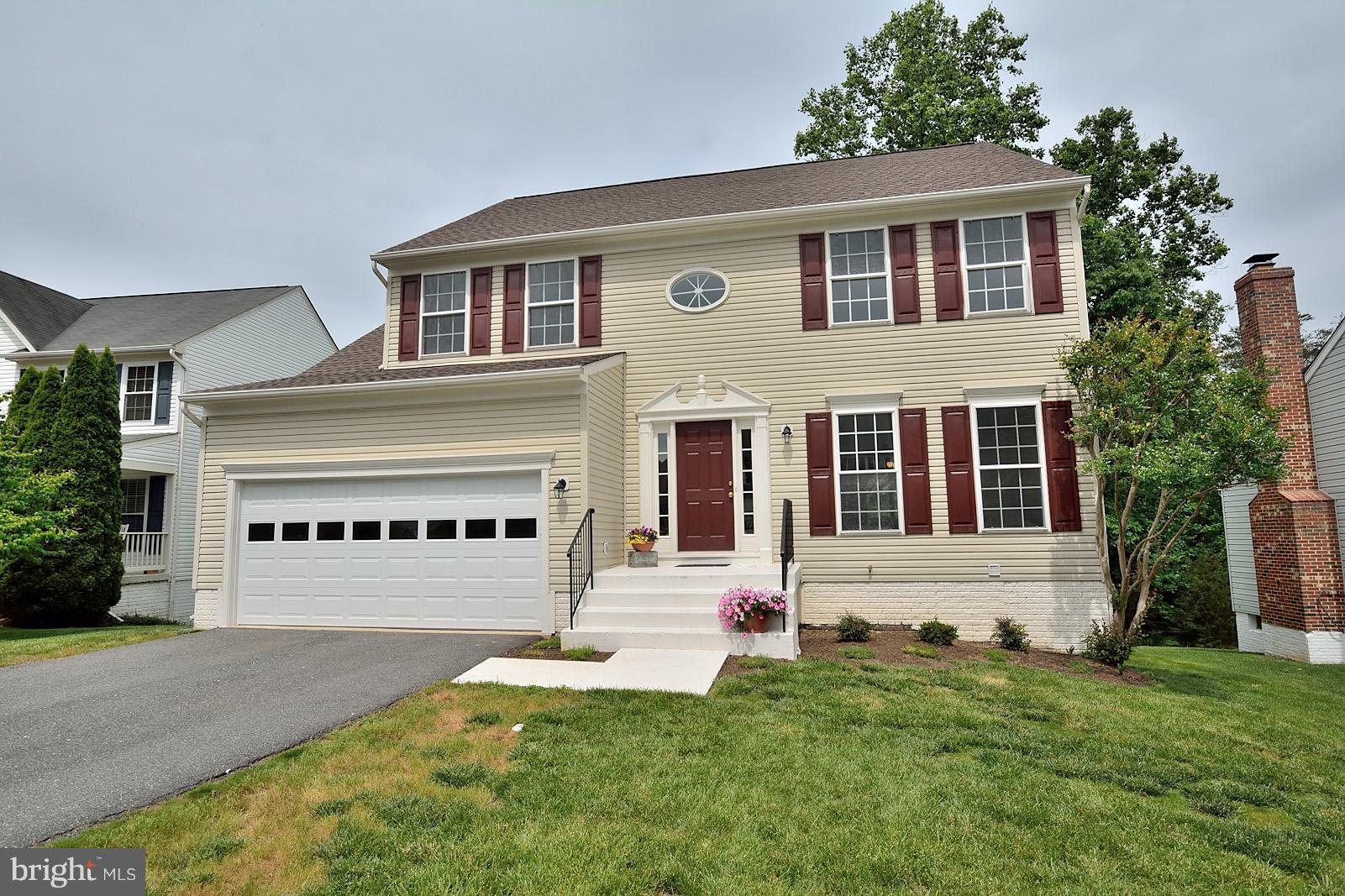 Gorgeous Colonial w/walk out LL features fresh paint/all new cabinets/ceramic/oak hardwoods/carpet/stainless steel appliances/lighting/fans/granite/garage door/architectural shingle roof/updated HVAC/new water heater & more in over 3000 finished SF backing to trees.  **OVER $52,000 in UPDATES**  Convenient to basketball/tennis/tot lot/shopping etc.  Ask about a  new deck with acceptable offer!!
