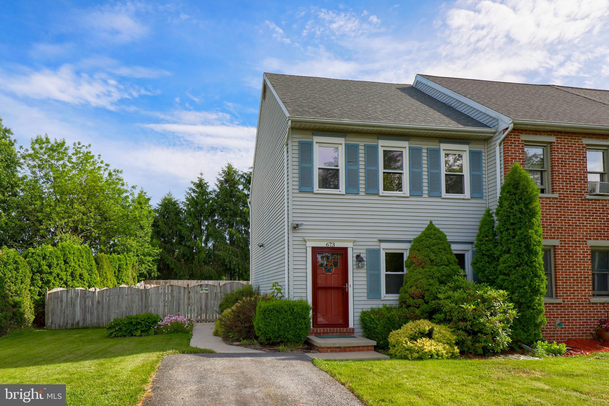 Click the video icon to tour home now. Nicely maintained end unit townhome conveniently located near major highways and PA-Turnpike. Newly painted and carpeted, home features eat-in kitchen with pantry, family room, and unfinished basement that provides plenty of storage space, and heated, in-ground pool with new pump and newer liner. Quick settlement is possible.
