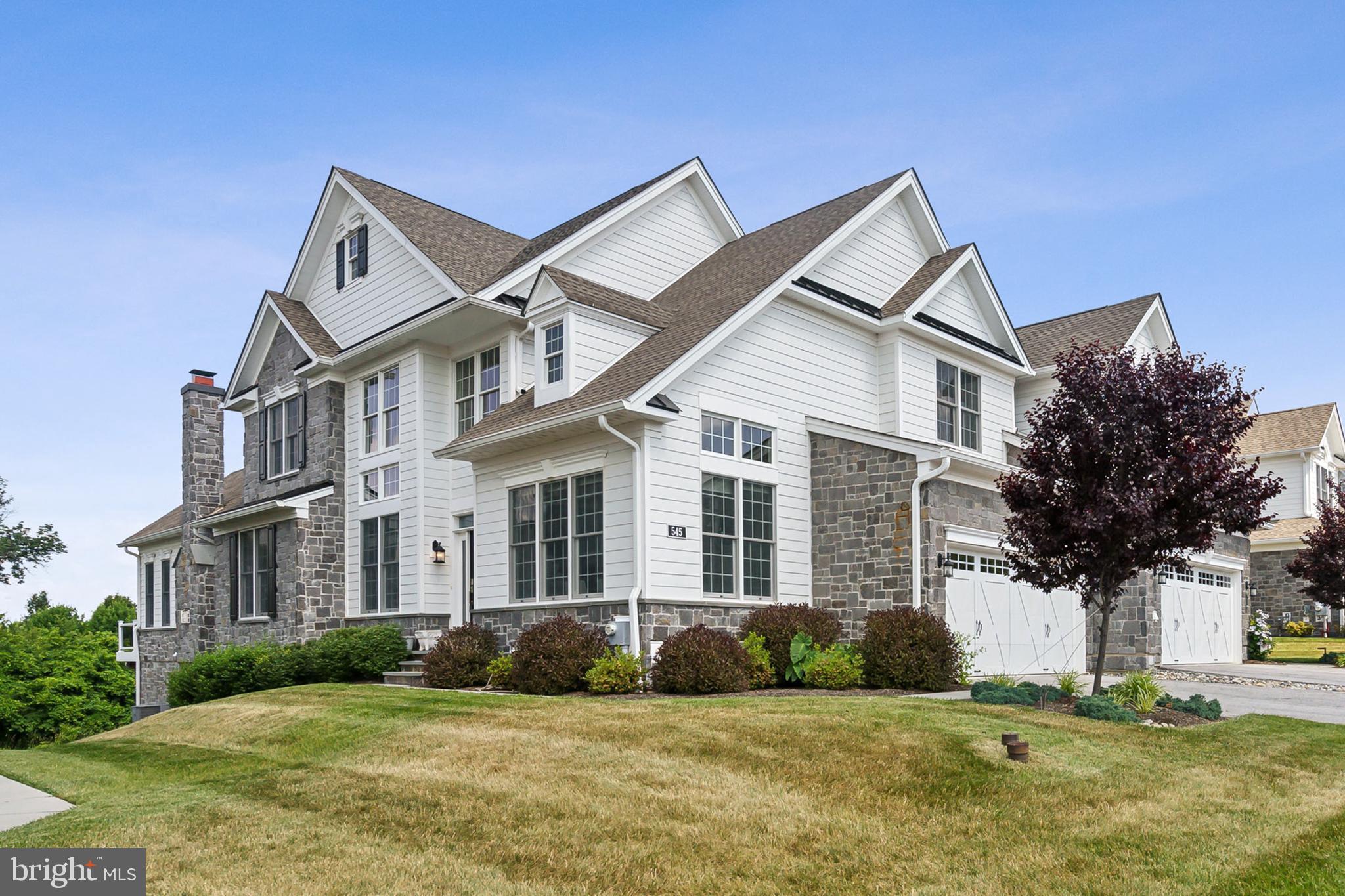 Seller accepted an offer. Open House canceled! Nestled within the prestigious Liseter community, this exquisite end-unit carriage home, built by Toll Brothers in 2019, seamlessly blends luxury and comfort. With elegant designer finishes and a thoughtfully curated layout, this home offers a perfect balance of sophistication and functionality.

As you step inside, a dramatic two-story foyer with a gracefully turned staircase immediately captivates, setting the tone for the home’s refined ambiance. To the right of the entrance, an elegant living space with soaring vaulted ceilings and expansive windows fills the home with natural light, offering a versatile area that can serve as a formal living room, guest seating area, or even a home office.

Moving further in, the home unveils its open-concept design, where the gourmet kitchen seamlessly connects to the breakfast room and family room, creating a warm and inviting space for gatherings. The kitchen is a chef’s dream, featuring classic white shaker-style cabinetry, quartz countertops, a subway tile backsplash, and a center island with a prep sink. Outfitted with a top-tier Jennair stainless steel appliance suite, including a 6-burner gas range with a stylish vent hood and a wall oven, this kitchen is as functional as it is beautiful.

Adjacent to the kitchen, the spacious breakfast room offers a bright and casual dining experience, while the family room, anchored by a gas fireplace with a rich marble surround, serves as the heart of the home—a perfect place to relax and entertain.

Beyond the main living area, the formal dining room, formerly designed as a serene morning room, provides a refined yet comfortable setting for hosting meals and gatherings. With its elevated position and seamless access to the deck, this space allows for both elegant indoor dining and effortless transitions to outdoor entertaining, offering privacy and tranquility.

The main-level primary suite is a private sanctuary, featuring a sophisticated tray ceiling, ample closet space, and an elegantly appointed en suite bath. Designed with frameless glass shower doors, mosaic tile inlays, marble-inspired flooring, and a contrasting dark vanity, this space exudes modern elegance with a timeless touch.

Ascending the beautifully crafted staircase with decorative rails, you’ll find a sprawling loft, perfect for a secondary family room, private study, or media space. This level also includes two generously sized bedrooms, each featuring plush carpeting, expansive walk-in closets, and a stylish hall bath. At the end of the hallway, a custom-designed craft room and storage space add additional functionality.

The unfinished lower level, with walkout access and plumbing for a future bath, presents limitless possibilities—ready to be transformed into a home gym, recreation area, or private guest suite.

Living in Liseter means enjoying resort-style amenities, including an impressive clubhouse with a game room, fitness center, and infinity-edge pool. Residents also have access to pickleball, tennis, basketball, and bocce courts, as well as scenic walking trails and beautifully preserved open spaces.

Ideally located for both convenience and luxury, this home offers easy access to the Main Line, West Chester, Media, Edgemont, Philadelphia, and King of Prussia, as well as premier shopping, dining, and entertainment destinations.

This is a rare opportunity to own a home of elegance and distinction—don’t miss the opportunity to experience sophisticated suburban living at its finest. Schedule your private tour today!