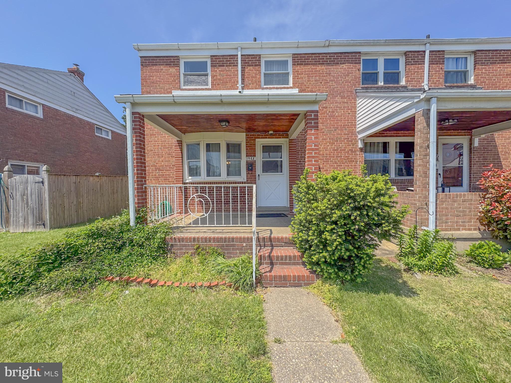 **MULTIPLE OFFERS - BEST AND FINAL WITH NO ESCALATION CLAUSES BY 9PM ON MAY 12** Discover the charm and potential of this 3-bedroom, 1-bathroom end-of-group brick townhome in the heart of Dundalk. Offering three fully finished levels, this home features a welcoming covered front porch and a spacious covered rear patio—perfect for relaxing or entertaining. With abundant natural light, a classic brick exterior, and ample interior space, this property is brimming with opportunity to make it your own. A rare find with great bones and endless possibilities! ESTATE SALE - PROPERTY WILL CONVEY AS-IS.