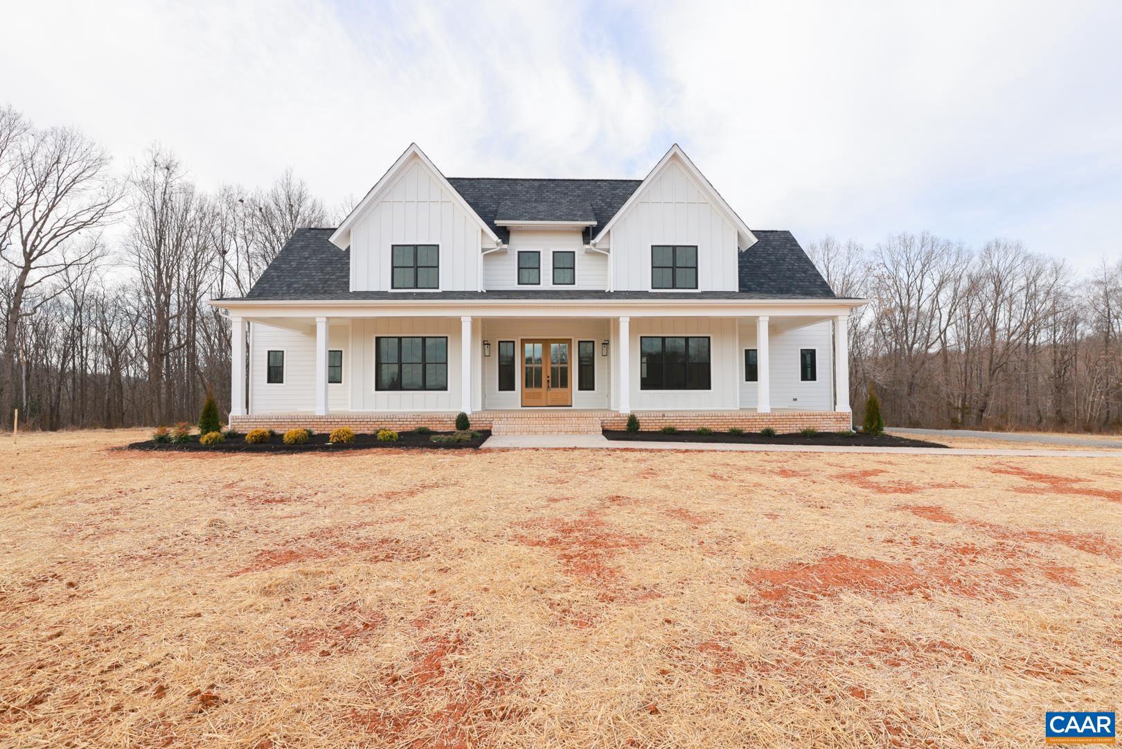 Rare opportunity for new construction in highly coveted Ivy, VA with stunning mountain views! This stunning modern design is a perfect blend of functionality and high end finishes. The home features a spa like first floor primary, with an open kitchen and living room with vaulted ceilings. Upstairs find 3 bedrooms, 2 full baths and a large loft area - perfect for a play area or media room. The lot is mostly level and offers fantastic views towards Afton Mountain. Situated just 15 minutes from downtown, this unique offering checks all the boxes!,Granite Counter,Fireplace in Living Room