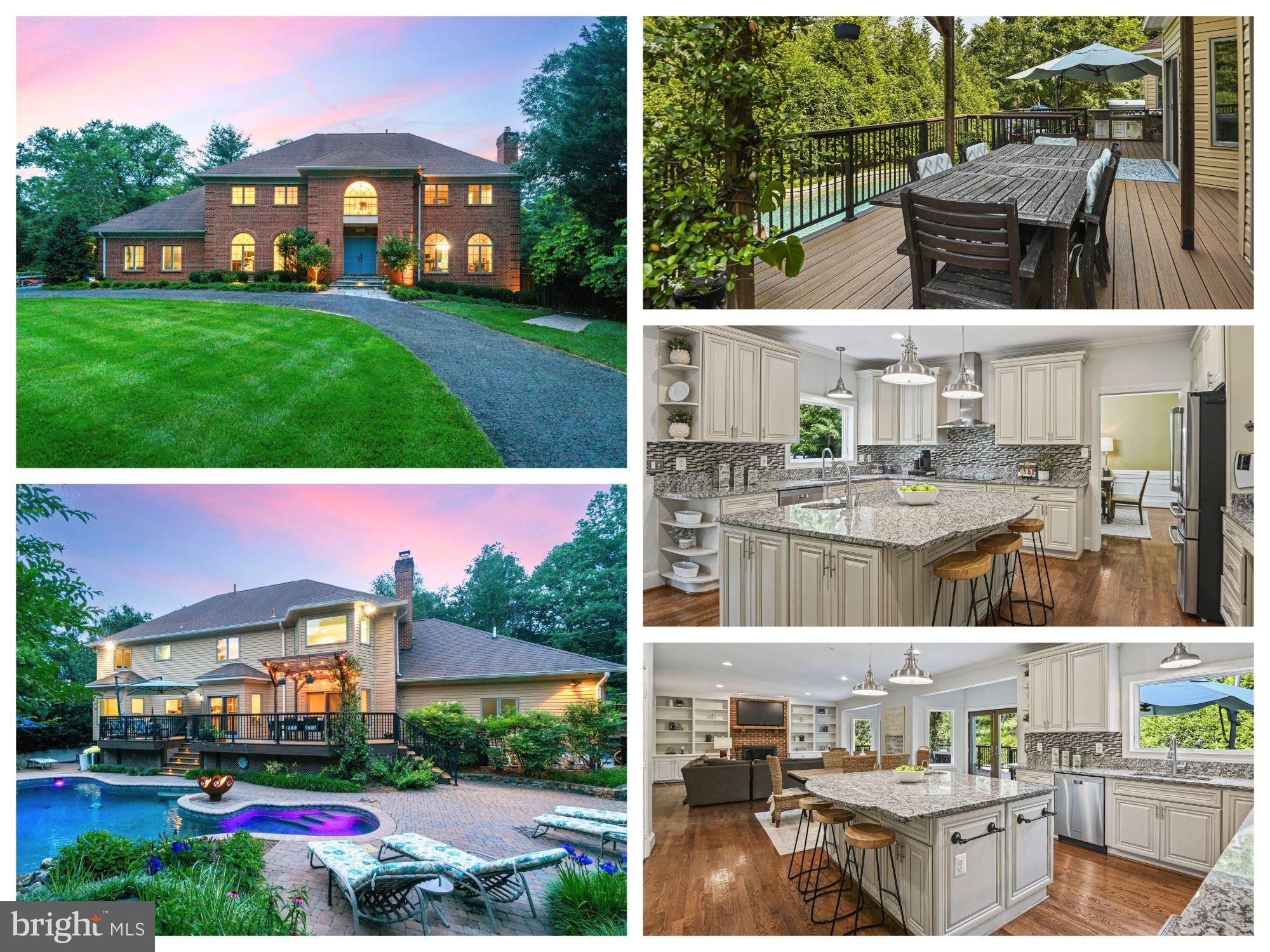 * Open House June 19, 4-6pm, June 21/22 2-4pm

Welcome to 1016 Bellview Road—a stunning luxury home offering the perfect blend of indoor comfort and resort-style outdoor living, all on a beautifully landscaped 0.43-acre lot in McLean. A circular driveway, stone walkway, and lush plantings set the tone for the elegance inside.

Step into the dramatic two-story foyer with marble floors, curved staircase, and grand chandelier. The main level flows beautifully for everyday living and entertaining, featuring a gourmet kitchen with a large island, granite countertops, and stainless appliances that opens to a spacious family room with fireplace and built-ins. French doors lead to an expansive deck with a stylish pergola, overlooking a custom heated pool with waterfall and designer gas firepit. The backyard also includes an outdoor kitchen, Trex deck, garden space, and full fencing for privacy.

Formal living and dining rooms offer timeless charm with fireplaces, crown molding, and bay windows. A private office with French doors, a large laundry/mudroom, and access to a 3-car garage complete the main level.

Upstairs, the owner’s suite features two walk-in closets and a spa-like bath with soaking tub, glass shower, and double vanity. Two bedrooms share a renovated Jack-and-Jill bath, while the fourth has its own ensuite.

The fully finished lower level offers a spacious rec room with walk-out, gym area, guest bedroom, full bath, and storage/workshop space. This level is county-approved for use as an Airbnb or separate apartment—ideal for rental income or multigenerational living.

All this in a prime McLean location—just minutes from Tysons, Silver Line Metro, parks, trails, and top-rated schools. With a generator, outdoor lighting, and exceptional finishes throughout, this home is the total package.