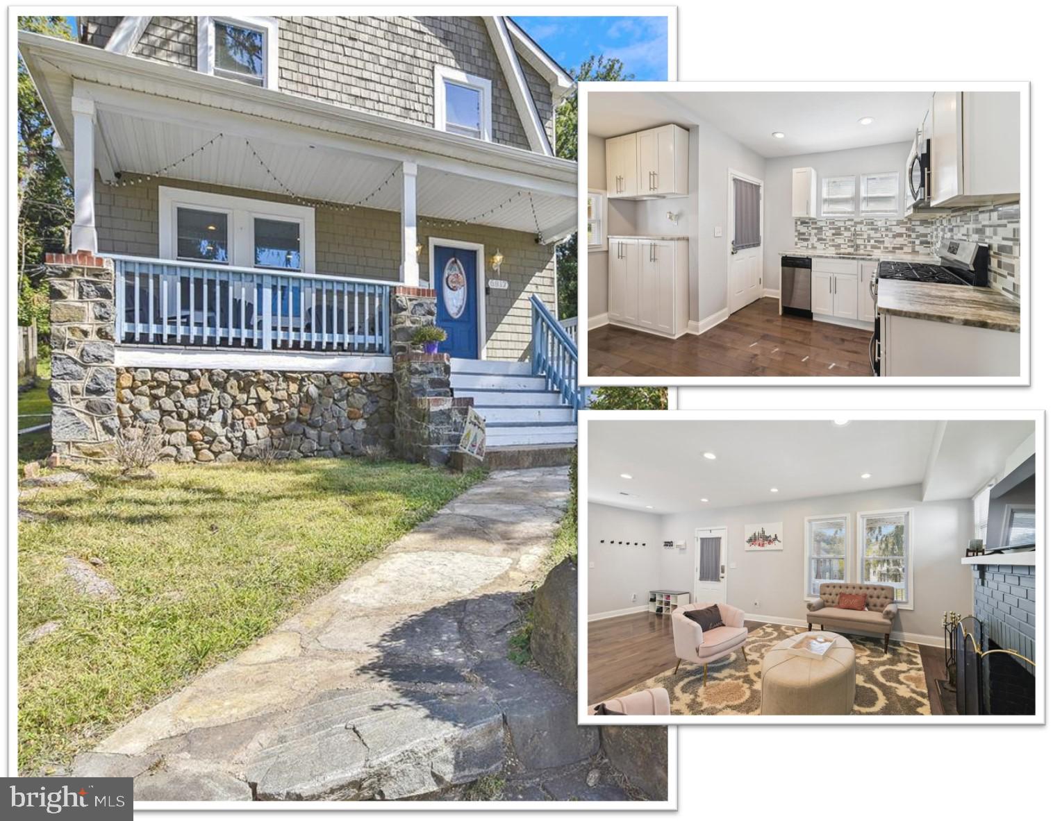 Welcome to 5817 Royal Oak Avenue!  This home  has been COMPLETELY RENOVATED from top to bottom.  Move right in!  No updates needed here.  The welcoming front porch and foyer are designed to make you feel instantly comfortable at home.  Enter into the seamless flow between the living room, dining room, kitchen, main level family room, and powder room.  Natural light enhances the overall sense of openness.  Hardwood floors on the main level and freshly painted interior.  The kitchen features granite counters, stainless steel appliances, kitchen island, ample cabinetry, and food prep areas.  The primary suite has a walk in closet and primary bath. Two spacious secondary bedrooms, full bath, and laundry on the upper level.  The finished lower level is designed for relaxation and entertainment, or possible 4th bedroom suite! Fully carpeted plus a powder room.   TWO CAR Driveway and ample guest parking!  Backing up to the Forest Park Golf Course, you'll love the serenity and nature views.  Located close to Gwynn Falls for hiking or outdoor adventures.  A small personable community with very little to no cut through traffic. Just minutes to commuter routes and downtown. You'll Love It!