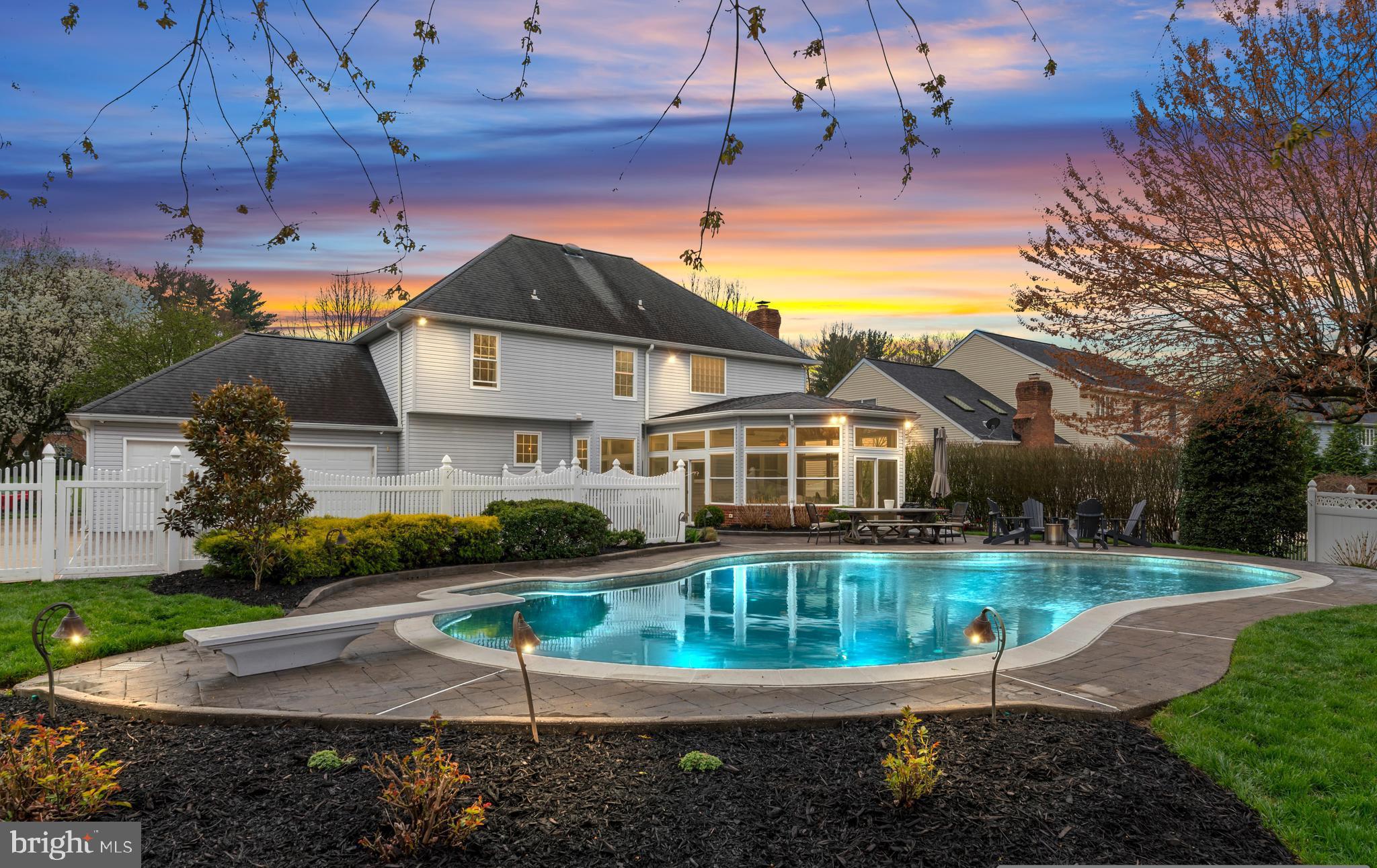 Offer deadline set at 9pm April 14,2025 Monday.
Welcome to your dream home in sought-after Mt. Hebron! Perfectly situated on a quiet cul-de-sac and backing to peaceful county-owned open space, this impeccably maintained 4-bedroom residence offers the ideal blend of luxury, comfort, and thoughtful upgrades.

The gourmet kitchen is a chef’s paradise, fully equipped with double of everything—two wall ovens, two sinks, and two dishwashers (including one dedicated to pots and pans). An expansive granite island, rich cherry cabinetry, and a hot water tap for instant tea, coffee, or hot cocoa make this space as functional as it is beautiful.

Retreat to the spa-inspired primary bathroom, featuring a granite double vanity and an oversized steam shower with 12 shower heads—your own personal wellness retreat. The beautifully sunroom off the family room is constructed of natural wood and is separately heated and cooled, offering year-round enjoyment.

Additional highlights include a finished basement with wet bar, powder room, and generous storage, plus a foyer chandelier with a motorized lift—perfect for easy cleaning, light bulb changes, or fixture updates. The concrete driveway leads to a rear-entry two-car garage, adding to the home's curb appeal and convenience.

Step outside and experience your very own private resort—a professionally landscaped w/Japanese maple, oak, hydrangea, magnolia, maple, cherry blossom. fully fenced backyard with a heated in-ground saltwater pool (up to 10 feet deep) surrounded by lush greenery for ultimate seclusion. A generator ensures uninterrupted comfort(in primary bedroom, ac,heat, and most of 1st floor).

This is more than a home—it's a lifestyle. Come see what makes this Mt. Hebron beauty so unforgettable.
