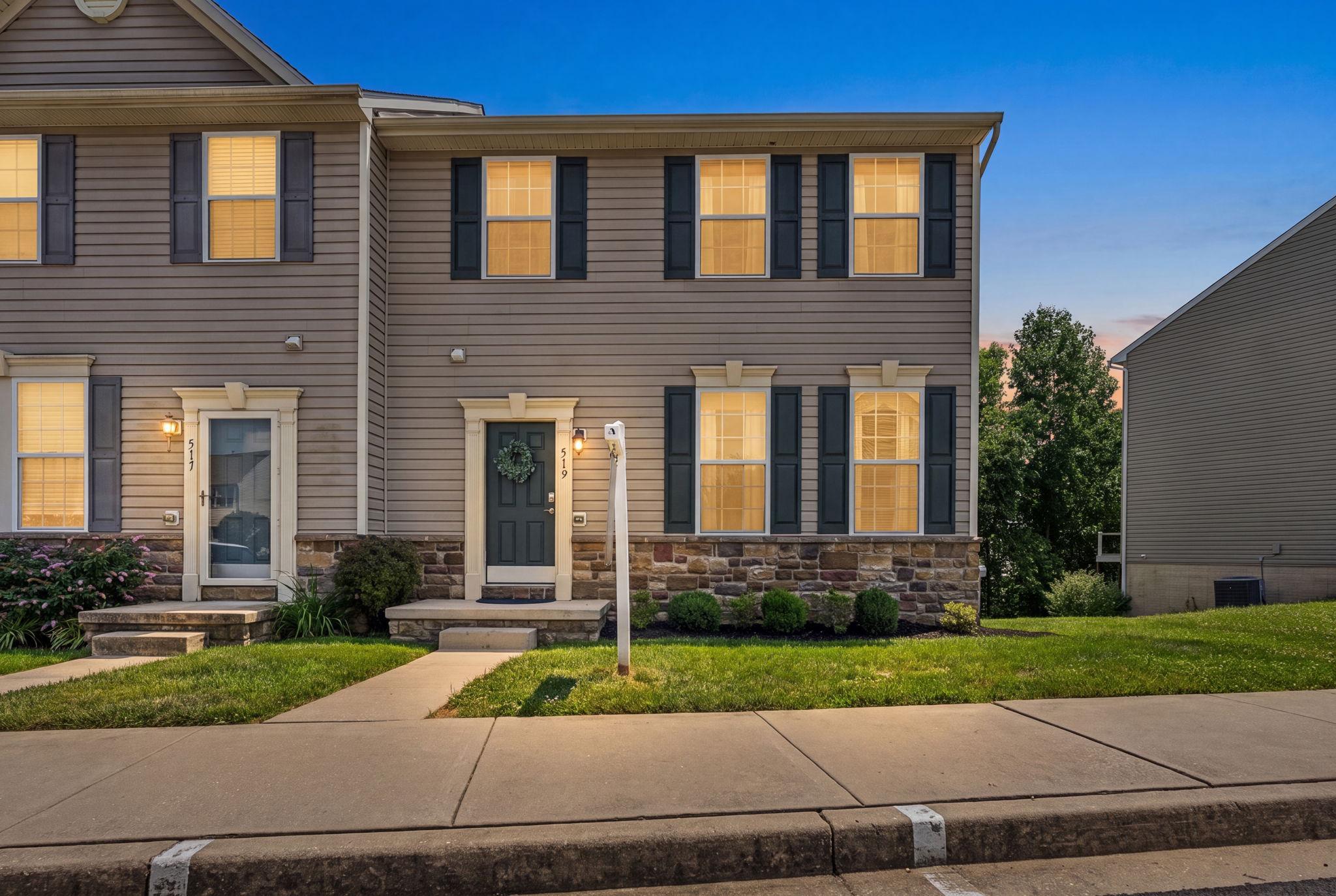 Welcome to this beautifully updated end-of-group townhome in the highly desirable Monmouth Meadows community, offering over 2,500 square feet of finished living space and a long list of recent upgrades. With an open floor plan, spacious rooms, and abundant natural light, this home is designed for both comfortable everyday living and easy entertaining.

The heart of the home is the stunning kitchen, featuring ample cabinet and counter space, a walk-in pantry, a large center island, stainless steel appliances, and brand-new quartz countertops and backsplash (2026). Just off the kitchen, the family room bump-out leads to a composite deck overlooking peaceful wooded views—perfect for relaxing or hosting guests.  The main level also includes a formal living room and a half bath, while the fully finished lower level offers even more living space with a walkout, a large recreation room, bonus room, and a full bathroom—ideal for guests, a home office, or additional living space.

Upstairs, you’ll find the convenient bedroom-level laundry and a spacious primary suite complete with two closets (including a walk-in) and a luxurious en-suite bath with a dual sink vanity, soaking tub, and separate shower.

Recent updates include a new roof, fresh paint (2026), luxury vinyl plank flooring on the main and upper levels, water heater (2024), washing machine, carpet in the family room (2025), and quartz countertops (2026), making this home truly move-in ready.

Enjoy all that Monmouth Meadows has to offer, including a community pool, clubhouse with fitness room, and tot lot. Condo fees cover lawn mowing, snow removal, trash, and access to community amenities for low-maintenance living.

Ideally located within walking distance to the library, Emmorton Elementary, playgrounds, trails, and Harford Glen, and just minutes from Wegmans, shopping, dining, and I-95—this home combines comfort, convenience, and community in one exceptional package.