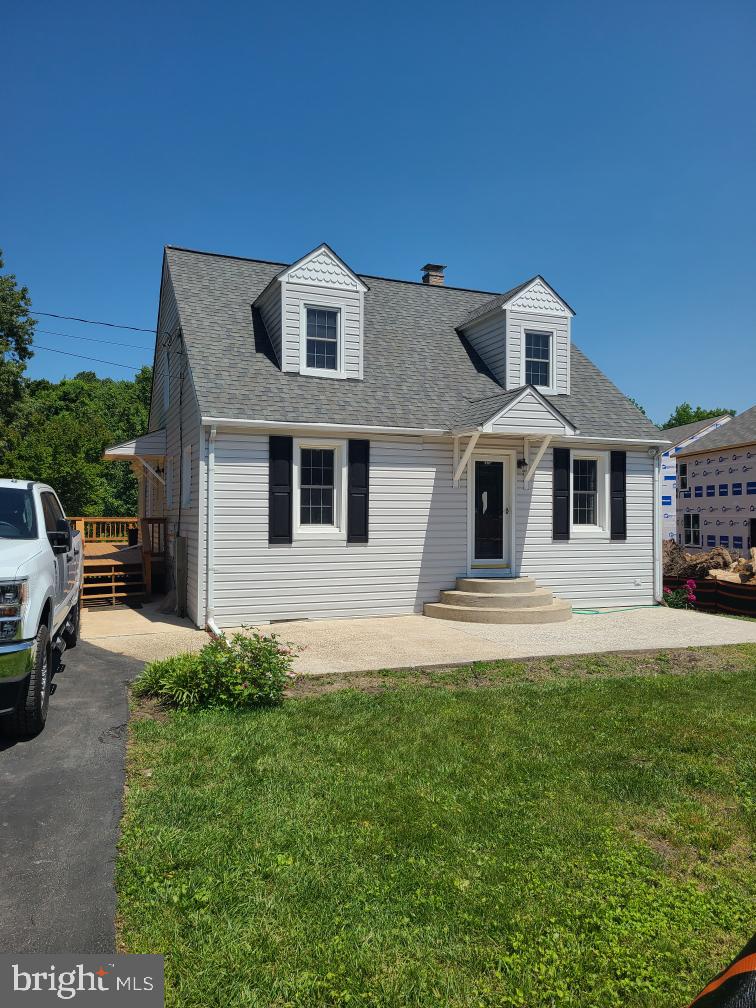 Updated Cape Cod on a dead end street.  Large Primary Bedroom addition with stacked stone FP, Updated Primary Bath with double vanities, large shower and walk in closet.  Basement offers another bedroom with it’s own full bath.  Large fenced in rear yard with oversided rear/wrap around deck, mature trees and your pets own doggy door.  The home is a must see.