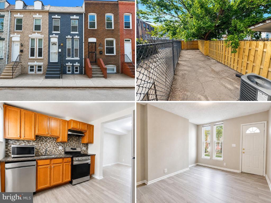 Updated 1,000 sq. ft. historic home within walking distance of M&T Bank Stadium and Camden Yards. Features 2 oversized bedrooms with large closets, 1 newly remodeled bathroom, all-new appliances, new carpet and flooring throughout, and newer windows that provide plenty of natural light. Includes washer and dryer hookups on the upper level, a large private fenced backyard with shade trees, and ample street parking. Located on a quiet street close to downtown Baltimore attractions and amenities.
