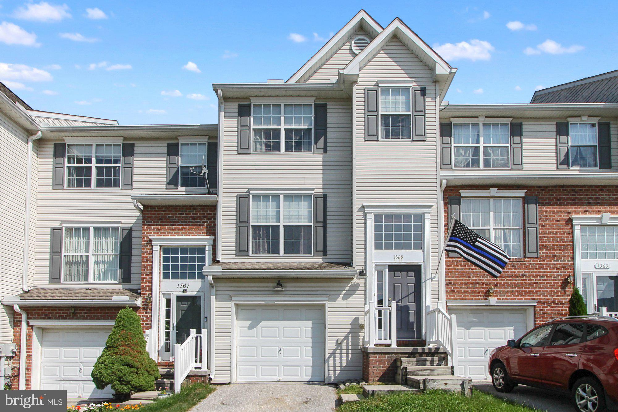 Why would you rent when you could own this 3 bedroom Townhome with its own Garage? Over 1600 sq. ft. of finished living space. It has a two story foyer and combination kitchen/breakfast area which enhances the bright, spacious feel of this home. The kitchen boasts a gas stove, nice size pantry, an island and access to the rear yard via the breakfast room. Convenient for entertaining and cookouts. The yard is fenced in and ready for all your fur babies.  At night retreat to your Primary Suite complete with a walk-in closet, private bath and garden soak tub. This property is close to dining, shopping, schools and Codorus State Park! Minutes from Maryland without the Maryland Price tag! Imagine this being your home