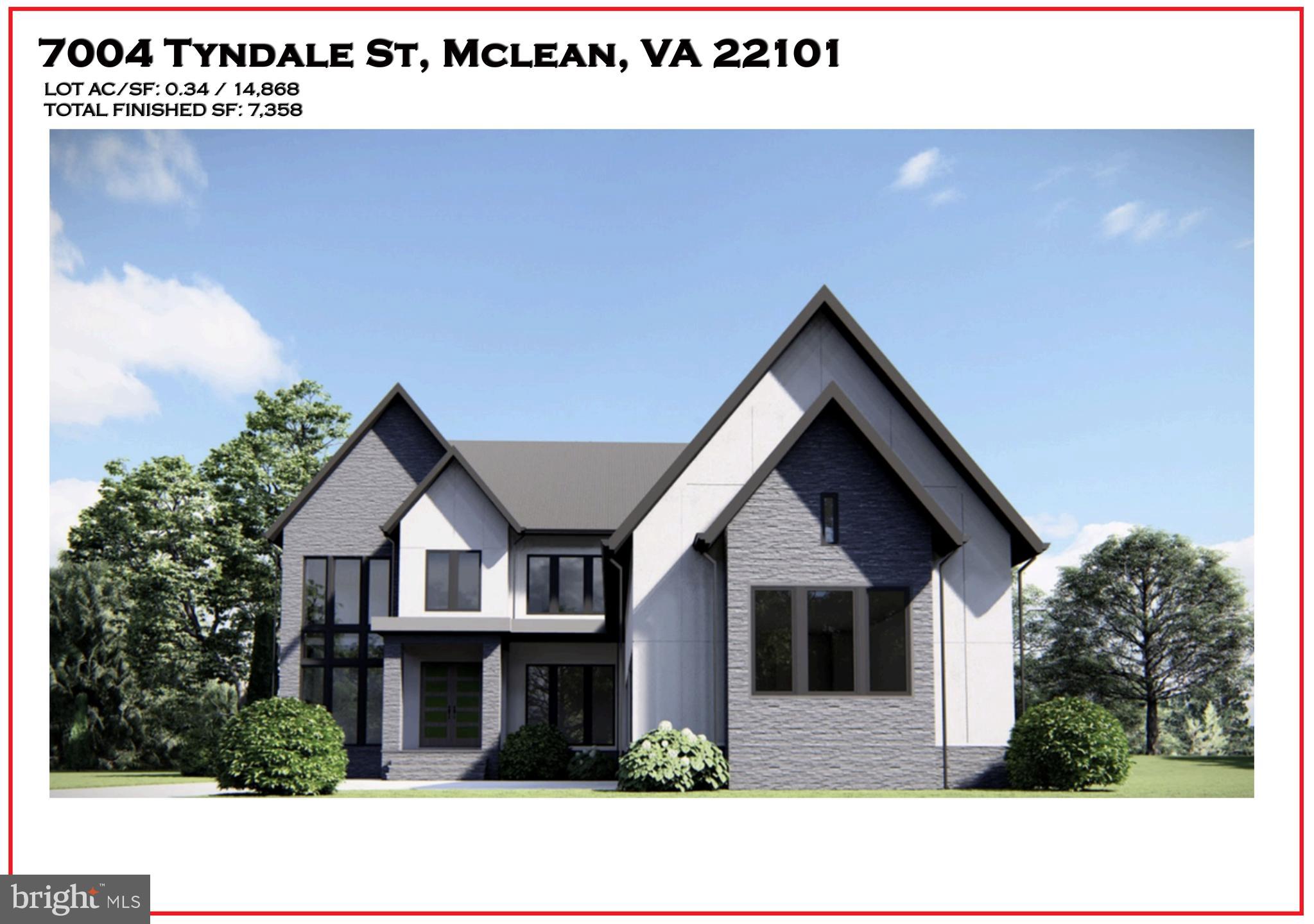 Discover this stunning new construction home featuring nearly 7308 square feet of living space, 6 bedrooms, 6 full bathrooms, and 3 half bathrooms. The home includes a gourmet kitchen with top-of-the-line JennAir appliances, a spacious family room with a gas fireplace, and a dedicated prep kitchen. The upper level offers a luxurious primary suite with a spa-like bathroom and dual walk-in closets, plus four additional en-suite bedrooms. The fully finished basement includes a media room, gym, and wet bar.

With a 4-car side-load garage and a prime McLean location close to major commuter routes, this home combines luxury, convenience, and style.