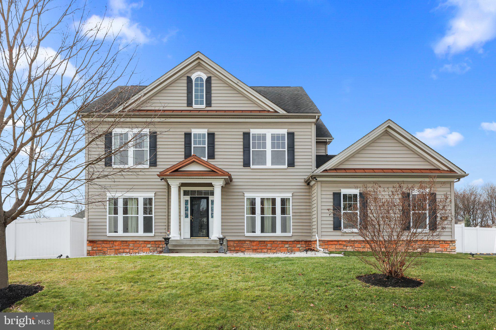 Offered for the first time by its original owners in the much sought after Wellington Estates. Enter into the 2 story foyer that leads to a formal dining room and across it a formal living room. The kitchen offers an open floor plan that  flows into the family room with gas fireplace.The main floor is completed with a powder room and large laundry room.The 2nd floor offers the owners suite with tray ceilings , 2 large walk in closets and private bathroom with his and hers vanity.The entire first and second floors feature hardwood floors and were just freshly painted.Bring your imagination and finish the basement to add an  additional entertaining area.The home sits on an extra large fenced in corner lot and is within minutes to 295 and major routes making a commuters dream.