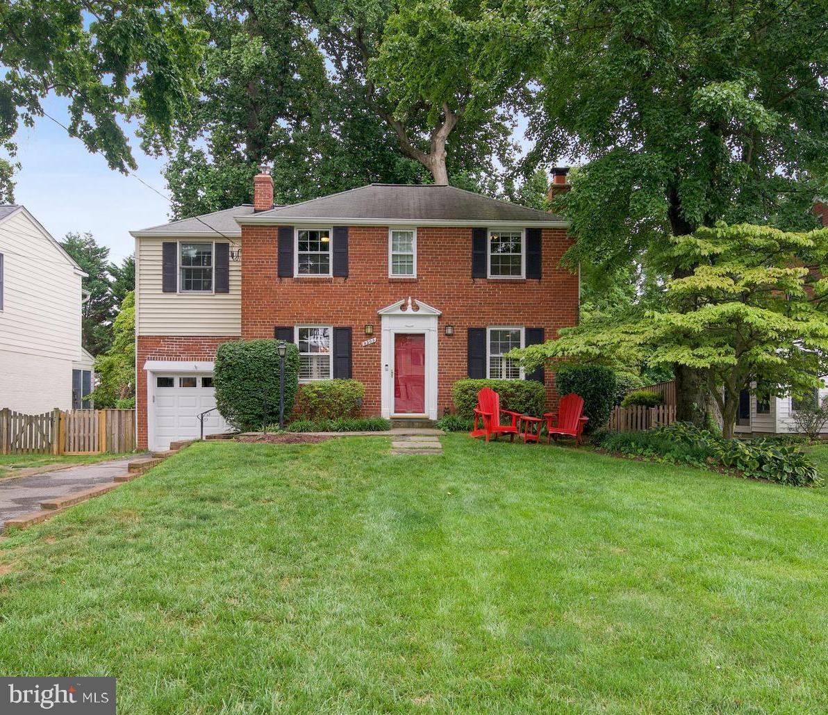 The home you've been waiting for! Welcome to this beautiful and bright colonial tucked away in the highly sought-after Bradmoor neighborhood. Just minutes from downtown Bethesda, this home has been thoughtfully renovated and expanded to combine old charm and spacious, modern living. Offering four to five bedrooms and three-and-a-half bathrooms spanning nearly 3,500 square feet with amazing curb appeal, this home is the perfect 10!

Upon entering the formal living room, you're greeted by a cozy and inviting atmosphere, complete with a wood-burning fireplace that adds warmth and character to the space. Make your way to the back of the home where you’ll find the completely renovated open-concept kitchen/family room. The spacious and updated kitchen is perfect for both cooking and entertaining, with a large, sunny, eat-in area as well as counter seating. The abundance of oversized windows floods the kitchen with natural light, while French doors lead from the kitchen to the back deck, creating a seamless transition between indoor and outdoor living. The built-in desk, large mud room with cubbies, separate laundry room, and main floor powder room provide the utmost convenience. Make your way to the formal dining room, connected to the kitchen by a useful Butler’s pantry, complete with a bar and walk-in-pantry. Beautiful hardwood floors and plantation shutters throughout complete this incredible main floor.

Continue upstairs to find the huge primary suite with tranquil green views and a large nook perfect for a home office or workout space. Enjoy two spacious walk-in closets, a linen closet, and a beautifully updated primary bathroom with fun tile floors, dual vanities, a soaking tub, walk-in shower, and a separate water closet. Storage space abounds on this floor with multiple hall linen closets and three additional bedrooms, one with a walk-in closet. The hall bath offers two sinks/vanities as well as a separate toilet space with a tub/shower combination.

The basement level features tons of versatile space with abundant natural light and even more storage. Enjoy two individual recreation rooms separated by French doors, or use one for a guest or au pair suite. Downstairs you’ll also find the third full bathroom providing utmost convenience for guests. Additional features of the home include a one-car garage and a long driveway with space for multiple cars, as well as a perfectly sized backyard. Located on a large, flat lot in the Whitman School District, you don’t want to miss this opportunity!