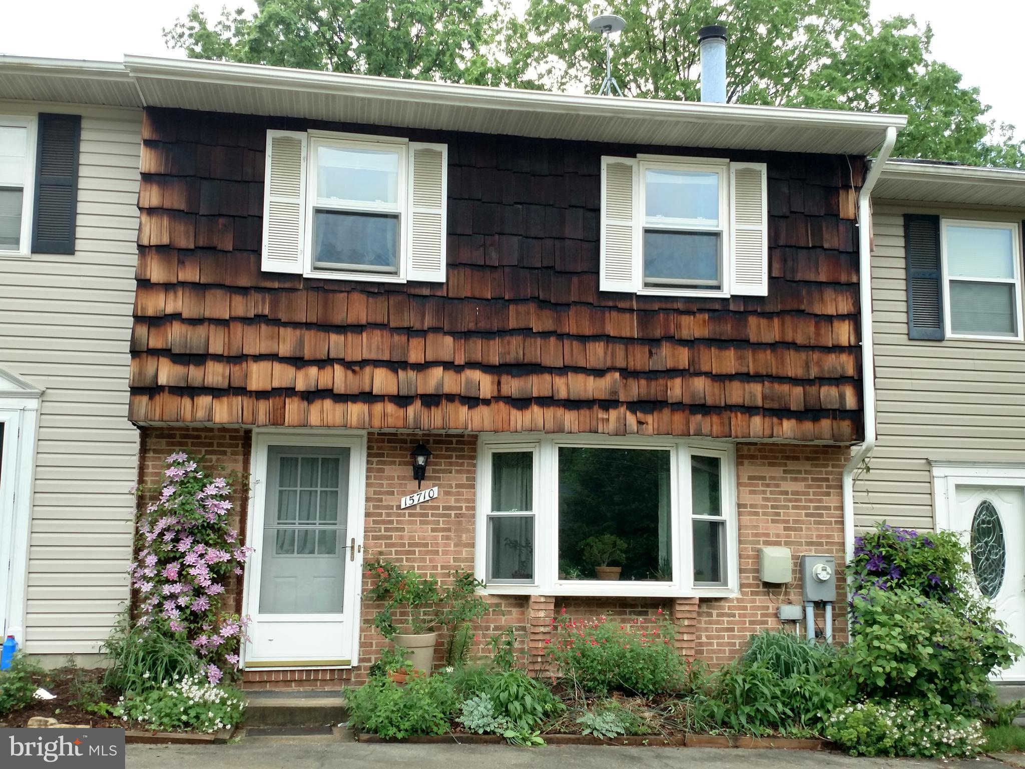 Updated town home in sought after Haines Ridge community available immediately for rent.  First floor features large living room with wood burning fireplace and over-sized bay window.  Freshly updated gourmet kitchen with stainless steel/granite. 1st floor bath includes full size washer and dryer.  Large dining room with sliding glass to beautifully maintained rear gardens and patio.Enjoy the garden view from the covered deck with built in fan! Upstairs features all hardwood floors and 3 large bedrooms + updated bath. Plenty of closet space plus attic for extra storage.  This one won't last!  To Apply go to: www.rrspropertymanagement.com/vacancies/