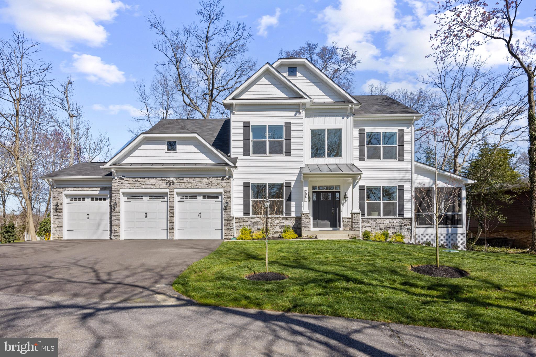Recently constructed Craftsman style home perfectly sited overlooking the waters of Bear Neck Creek. Every facet of this remarkable residence embodies unparalleled design, seamlessly blending comfort with sophistication. Embrace the tranquility as you step onto the metal-roof covered front porch and enter into the grand foyer. Cohesive design and impeccable finishes adorn each room, ensuring a harmonious flow throughout the home.  The traditional layout of home office/bonus room and formal dining room flanking the foyer unfolds into a spacious open floor plan as you progress to the waterside of the home. The exquisite gourmet kitchen with enormous island, top of the line appliances, coffee bar and oversized pantry are sure to please the chef of the family. The effortless flow connecting to the living room, breakfast area and rear deck leading to the backyard are ideal for seamless entertaining. Adding to the charm of the main level is the screened porch, featuring a stone-covered gas fireplace and direct access to the backyard and the water's edge. Upstairs, 4 generously sized bedrooms including an ensuite bedroom, 2 bedrooms with a shared bath  and a serene Primary suite awaits your family and guests. The exquisite Primary bedroom suite boasts oversized windows framing the wonderful views, 2 enviable walk-in closets with custom built-ins and a truly luxurious bathroom with double sink vanity, heated floors and a stunning glass shower enclosure featuring a soaking tub, dual showerheads and rain showerhead. With curated finishes and a view overlooking the water this bath epitomizes luxury living. The finished lower level with walk-out stairs and tons of natural light provides a spacious family room, play room, gym and tons of storage space. The storage space features an egress window and rough-in plumbing for full bath, ready to be easily converted to 5th bedroom/bonus room. Outside, a private pier with slip, lush landscaping, level backyard, and serene creek views await. Quick and easy access for the boating enthusiast to explore the surrounding waterways and escape out to the Chesapeake Bay and beyond.  For those in pursuit of modern elegance fused with a serene waterfront setting, this residence epitomizes the dream home. Welcome to your sanctuary by the water.