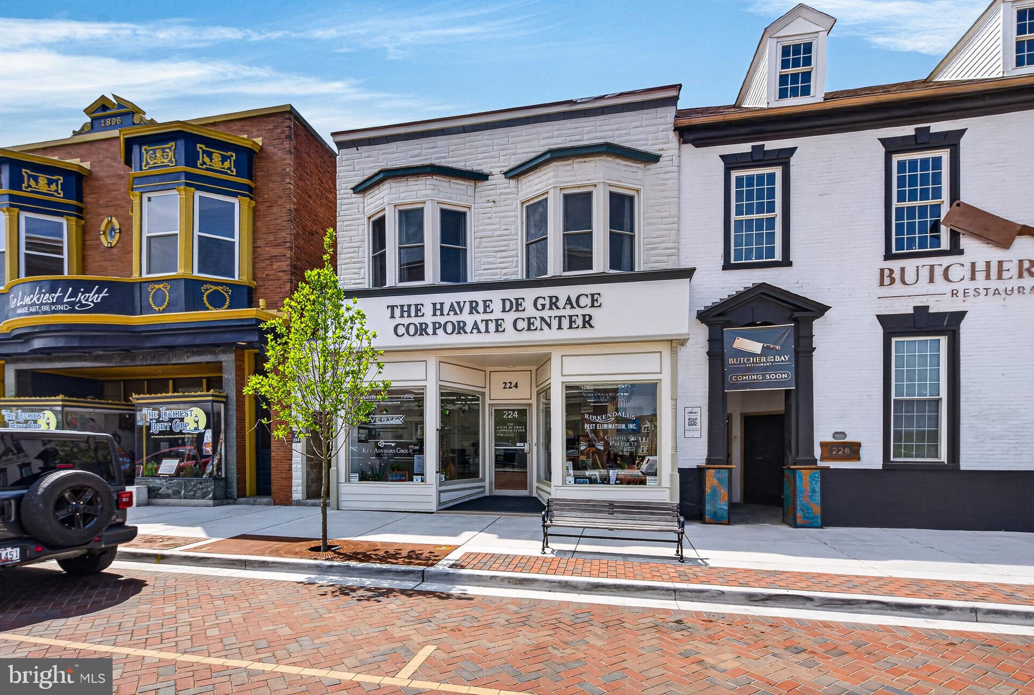 Several offices available for lease from $600-$3,000 depending on tenant's use.  Nicely appointed spaces sure to please anyone needing a small or large space to lease in downtown Havre de Grace.   Front space is $1,200 with two large picture windows and could be combined with other spaces if needed. Separate space on second floor with separate entrance from the sidewalk with many offices and uses.  Perfect for attorney, real estate office, retail or other uses.  Lease one space or several.  Available as soon as you can move in.