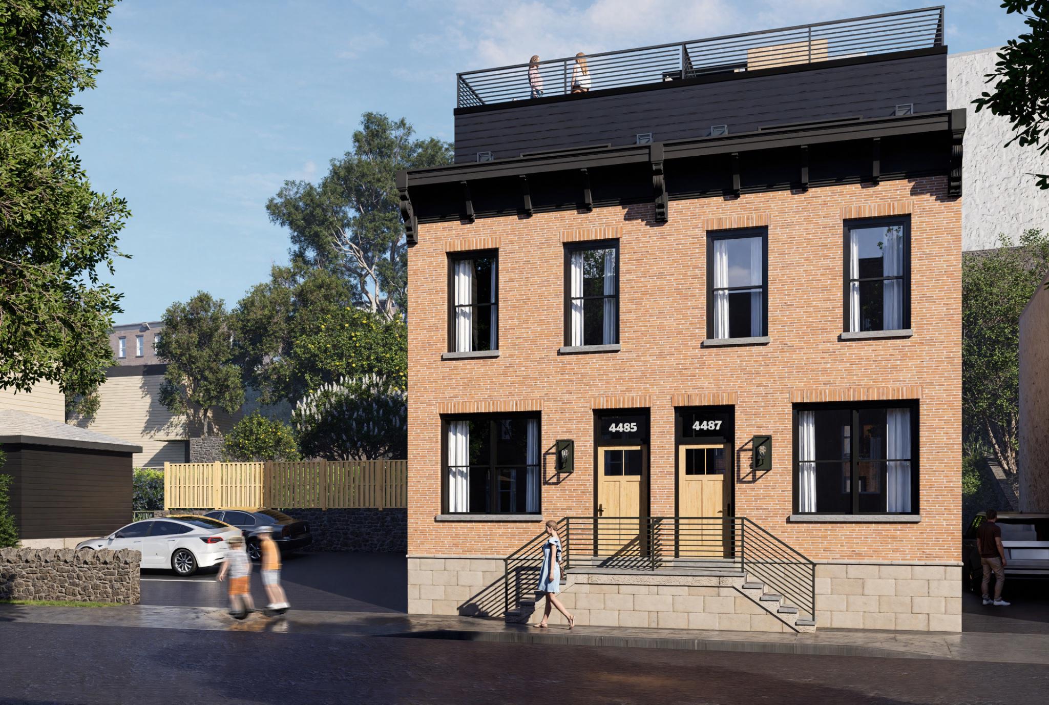 Shovel-ready 2-lot development package with approved subdivision and building permits in hand. Two detached single-family new construction homes on Boone Street in Roxborough (19128).

Parcel F (4489 Boone): 2,657 SF | Parcel G (4487): 3,198 SF | Combined: 5,855 SF. RSA-3 zoning. Both lots have issued building permits (RP-2025-011951, RP-2025-012004) and zoning permits. Approved architectural plans and structural/framing plans included.

Both lots have approved 10-year declining tax abatements that transfer to the buyer — a significant financial advantage for end purchasers.

Full diligence binder available including geotechnical report, civil/earth moving plans, excavation calculations, Streets Department approval, arborist assessment, and survey documentation.
Subdivision was reviewed and approved by the Philadelphia Board of Surveyors (Sept 2024). Deed of subdivision with metes and bounds descriptions for all parcels included.

Additional upside: the underlying lot may support a third buildable parcel with a new subdivision application — buyer to perform own due diligence.
