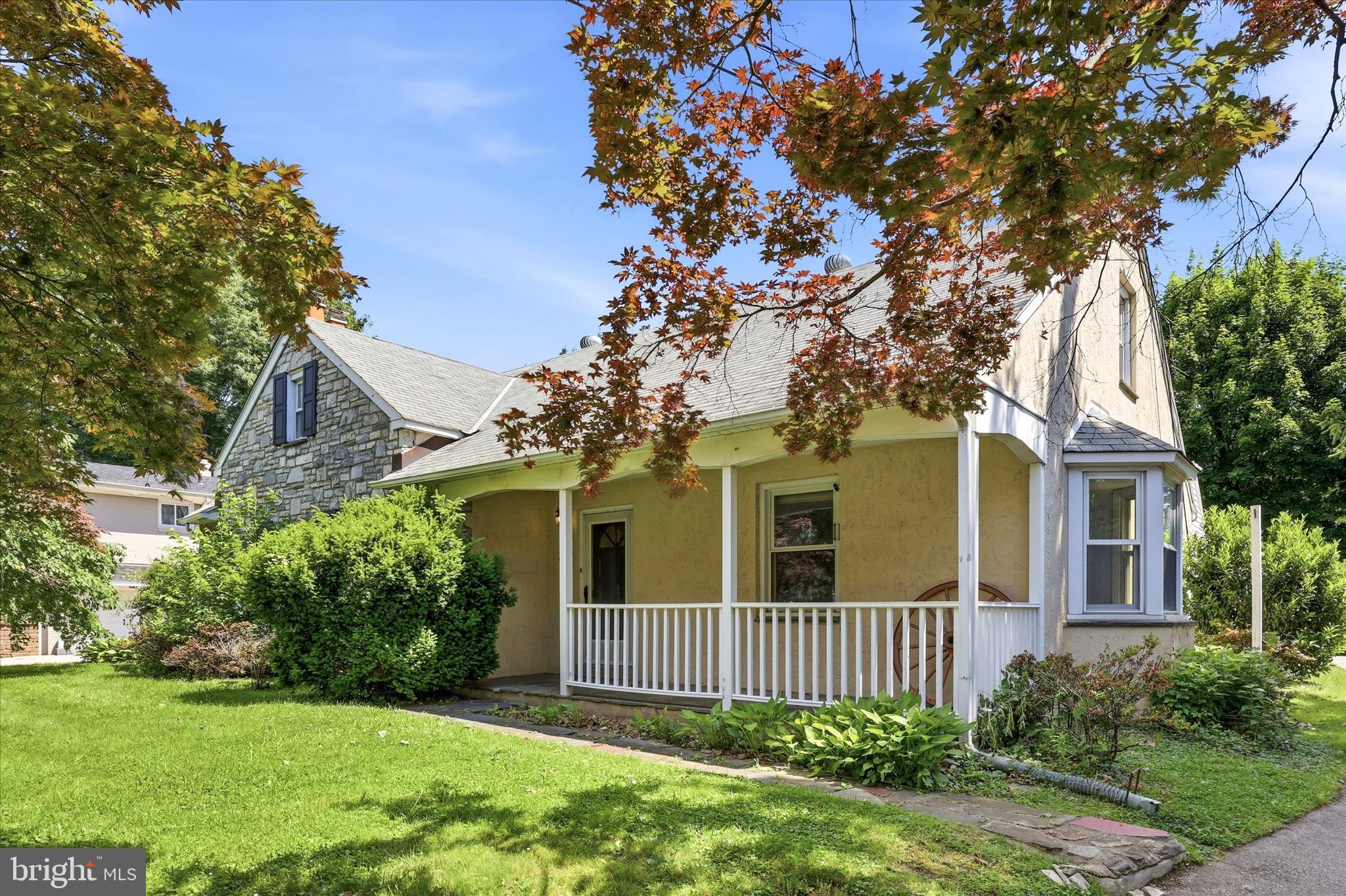 Welcome to this updated Cape Cod home in the highly sought-after Ardmore community. This home is priced well below market value to account for some of the updates not yet addressed. 
A lovely, covered porch provides a warm and welcoming entrance into the traditional center-hall layout.  To the left, a sunlit living room features a cozy brick fireplace and large window. A dining room with a large bay window sits to the right. The kitchen offers bar seating and was refurbished in 2022 with granite countertops, a stone backsplash, LVP flooring and ample cabinet space with additional built-in features.  The Mudroom/Sunroom is a convenient bonus space off the kitchen connecting to the garage. There are two generously sized bedrooms on the main floor with a hall bathroom which was completely remodeled in 2022. 
As you continue through the home to the second floor there is a large alcove ideal for a home office, playroom, or reading nook. There are two more large, comfortable bedrooms with plenty of closet space plus a second Full Bathroom fully renovated in 2022 with tub and tile flooring.
The basement is partially finished and provides a large area that you can add additional living space. A separate laundry room, utility room and additional room for storage or to set up a home gym, all this plus a powder room. Don't miss this incredible value-add opportunity to customize this home in a premier neighborhood at an unbeatable price point.