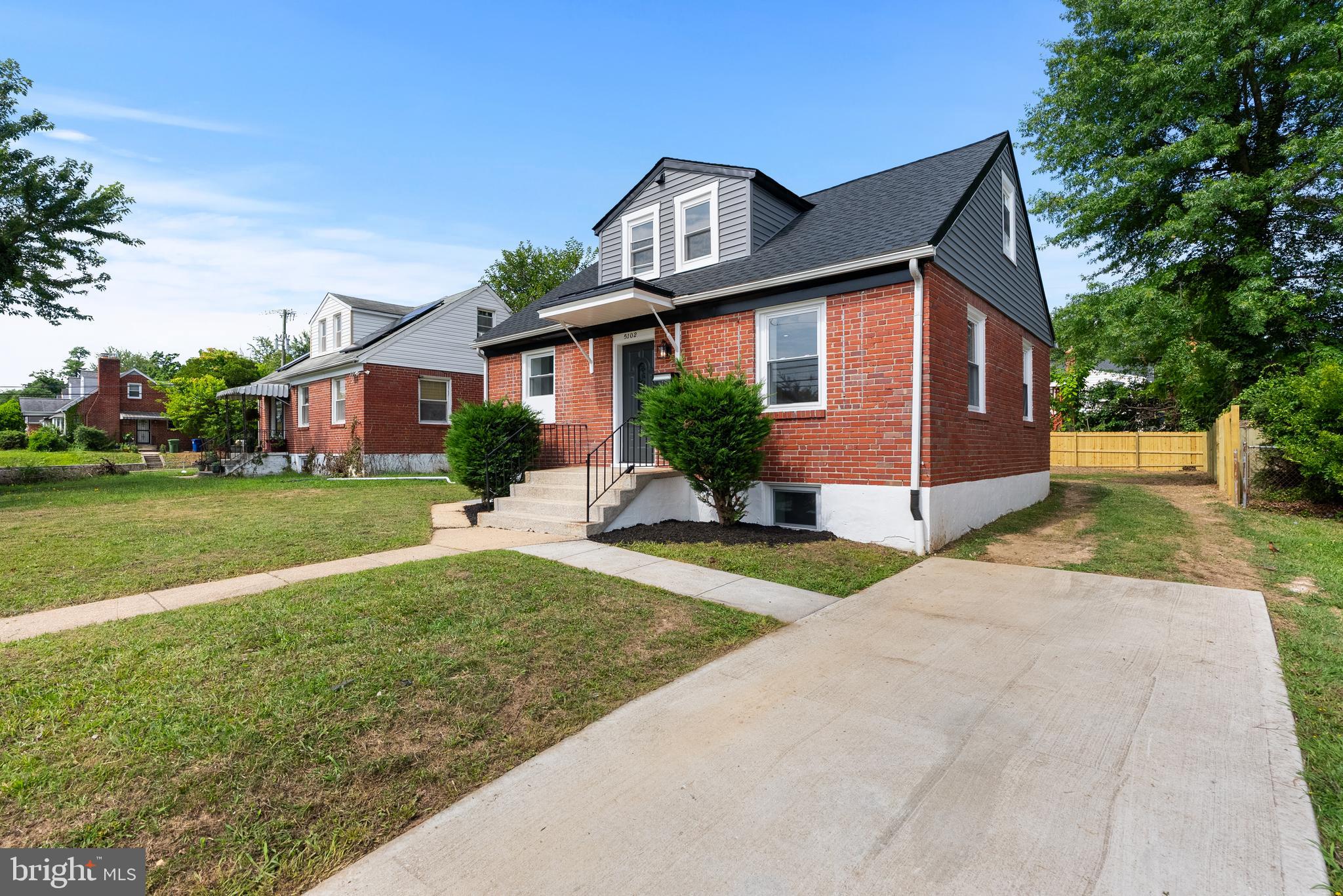 This beautifully remodeled brick Cape Cod offers the perfect combination of modern updates, generous finished living space, and privacy. Move-in ready, the home boasts a brand-new kitchen with quartz countertops, an elegant waterfall island, a stylish tile backsplash, and new stainless steel appliances. Throughout the home, you'll find new flooring, fresh paint, recessed lighting, a new washer and dryer, and new windows that create a bright, inviting atmosphere. Major mechanical and exterior upgrades include a new roof, new water heater, basement waterproofing, and a newly installed driveway for convenient off-street parking. The centerpiece electric fireplace features adjustable color settings with minimal maintenance. Outside, enjoy a large, level backyard fully enclosed by a brand-new privacy fence. The fully finished basement offers two rooms, one full bathroom, and a laundry area. 

Conveniently located just minutes from Morgan State, Loyola, Notre Dame, and Johns Hopkins Universities. You're also only 5 minutes from Belvedere Square, the Senator Theatre, and Northwood Commons (featuring Lidl, Barnes & Noble, Starbucks, and local dining).