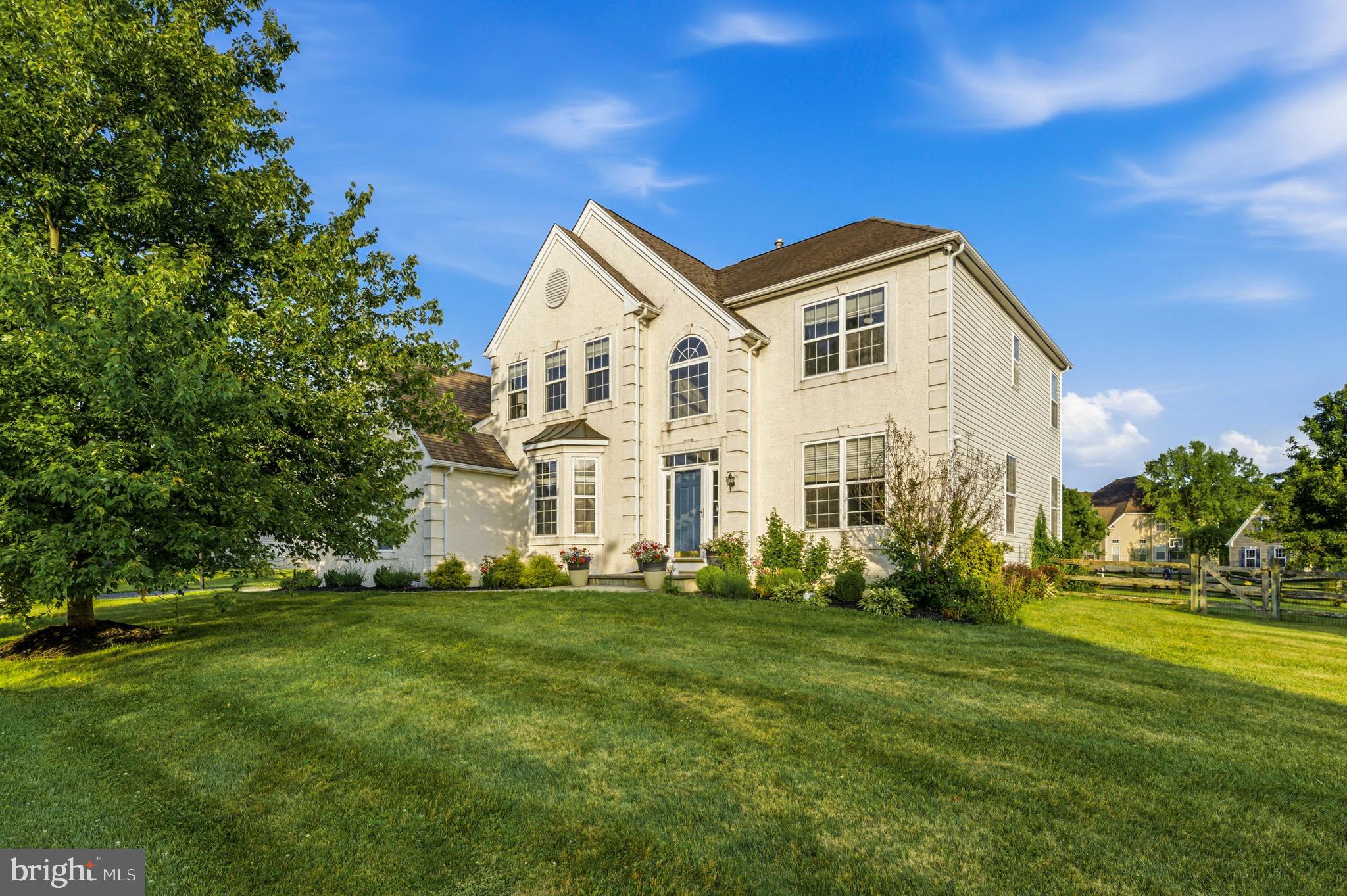 Welcome to 520 Mystic Lane, a beautifully maintained 4-bedroom, 2.5-bath home offering over 2,442 square feet of living space in desirable West Grove. From the moment you arrive, you'll appreciate the spacious layout designed for both everyday living and entertaining.
The main level features a formal living room and dining room, providing the perfect setting for gatherings and special occasions. The heart of the home is the open-concept kitchen and family room, creating a seamless flow for family life and entertaining. The kitchen has been tastefully updated with freshly painted cabinetry, kitchen appliances, and quartz countertops, while sliding glass doors lead to the backyard, extending your living space outdoors. A convenient first-floor laundry room, mudroom, and powder room complete the main level.
Downstairs, the full basement offers additional living space, including a dedicated movie room that's perfect for family movie nights, game days, or relaxing with friends.
The second floor features four generously sized bedrooms and two full bathrooms. The spacious primary suite serves as a private retreat with two large closets and an oversized en-suite bathroom complete with a soaking tub and separate stand-up shower. Three additional bedrooms provide plenty of space for family, guests, or a home office.