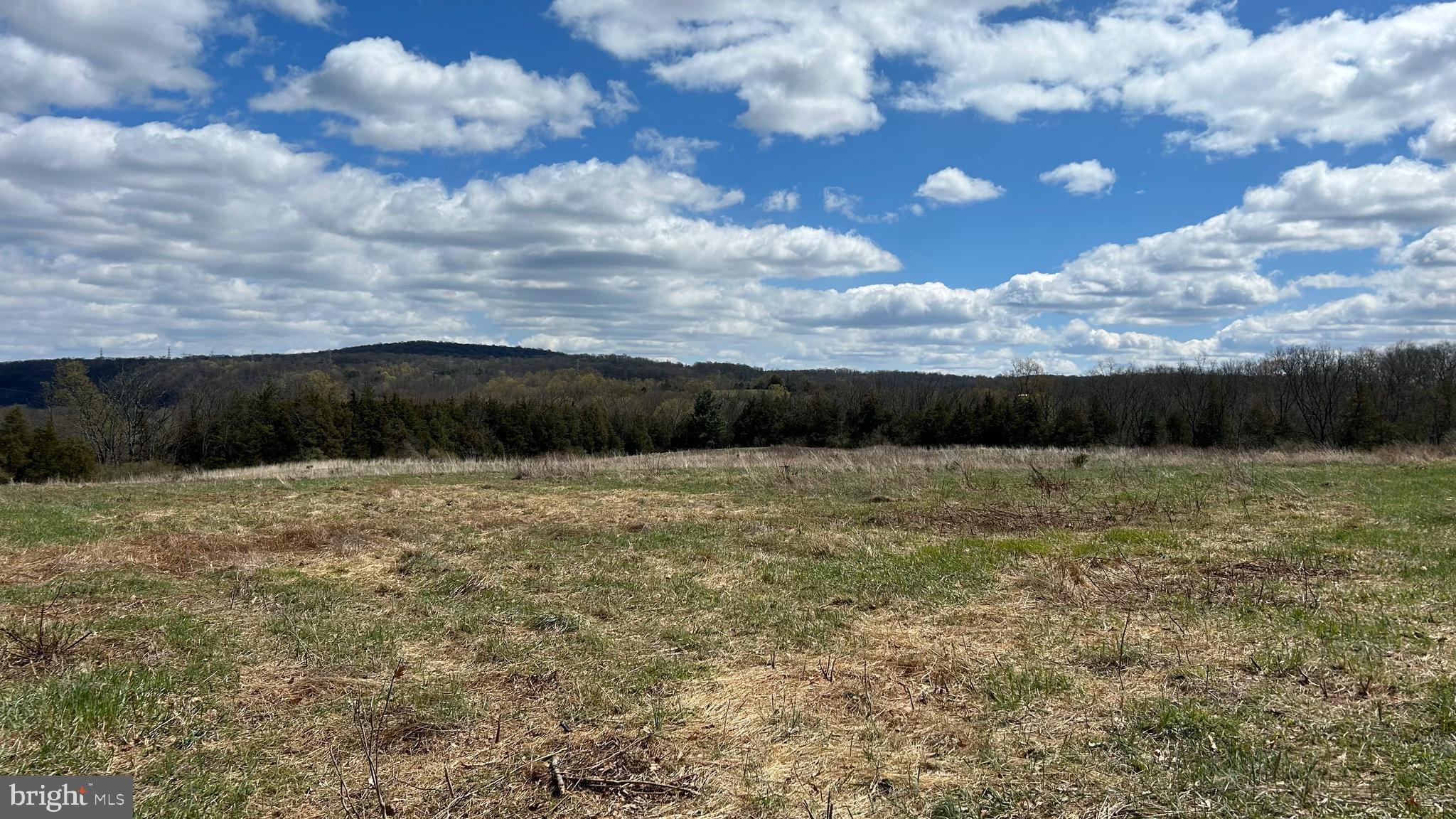 This 25.5-acre parcel offers coveted large acreage, privacy, and is adjacent to conserved lands and other large parcels. Located off a winding country road untouched by time, a tractor path winds through the woodland to a hidden hilltop meadow that offers privacy and long range vistas. The meadows have been planted for forage and offer opportunities for viewing turkey, deer and other wildlife. The views are of  distant mountains and valleys that frame the majestic Delaware River.  Meander the acreage; the only lights you will see are stars and the only sounds you will hear are from nature.   
The land is tucked in the Bucks County countryside yet is minutes to the vibrant river towns of Riegelsville, Milford, and Frenchtown, all offering restaurants, shopping, and welcoming residents.