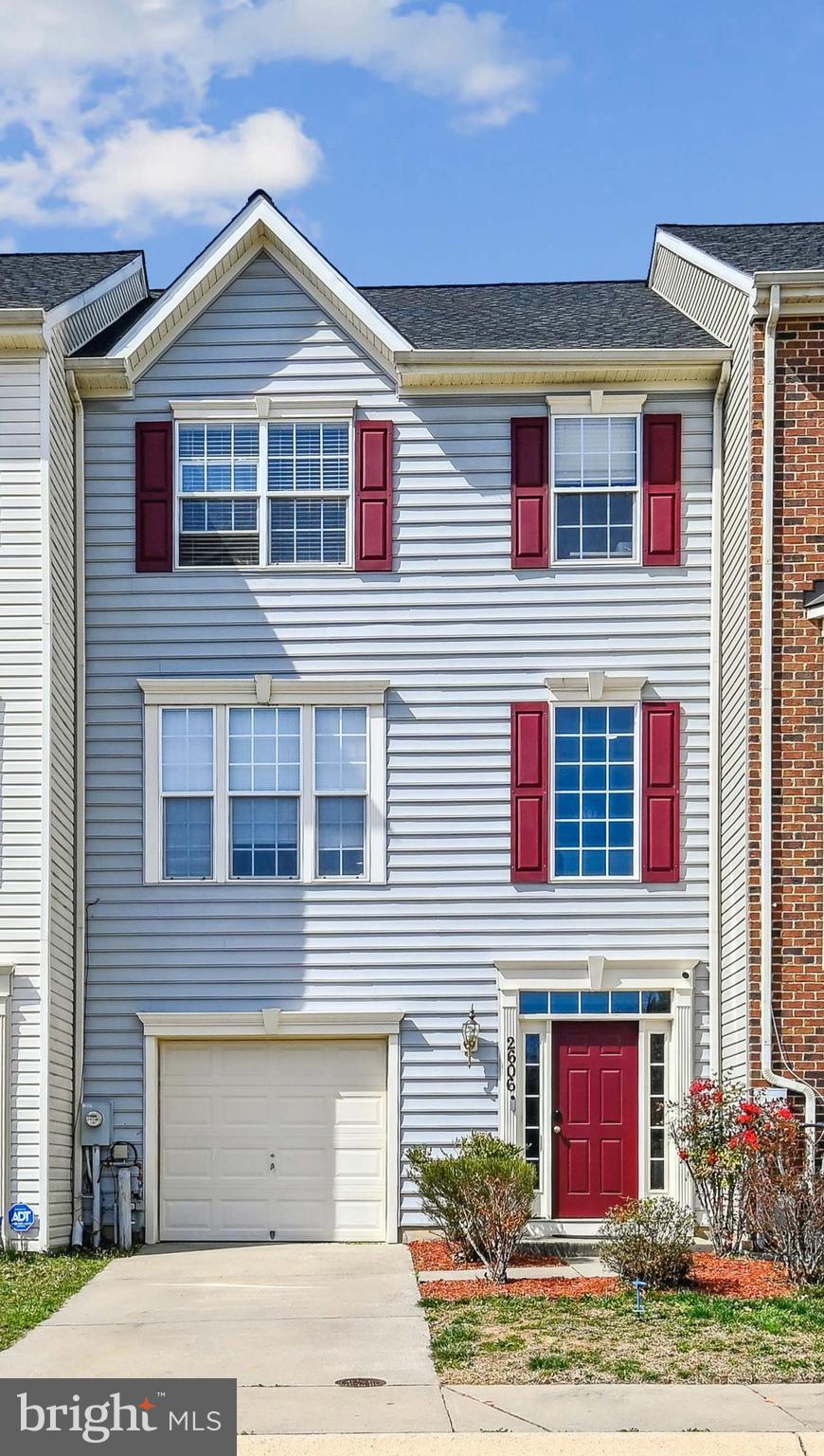 Amazing Opportunity to Own this Oversized 2,700 Sq Ft, 3 Level 1 Car Garage Townhouse in the sought after Community of Piney Orchard/Pindale Courts. The Home Features Bump-outs on all three levels and backs to Open Space/Meadow. You will walk right in through your Front Door or Garage to the Open 2 Story Foyer. This First Level Features Hardwood Floors throughout and leads into a large Rec Room perfect for entertaining or use a Gym or Office Space w/ Slider out to the Patio and Fenced in Backyard. This Level also boosts a 1/2 Bath, Laundry & Utility  Closets. The Open Concept 2nd Main Level has a Large Kitchen and Oversized Family Room. The Family Room is so large it has a Chandelier just off the Kitchen so multiple options for where to place the Dining Room Table on this Level. The Kitchen boosts Hardwood Flooring, includes a Pantry, Stainless Steel Appliances, Island, Gas Fireplace, Newly Painted Cabinets w/ New Hardware an Eat-In Area as well as an extend Bump-out/Sunroom off to the Kitchen which the current owners are using as their Dining Room. This Bump-out could also be another Office Space, Play or Chill Area w/ a Slider that leads out to the Back Deck. The Back Deck looks out onto an expansive Open Meadow, ergo the reason for the Street Name ;). The Deck also includes a set of Stairs for easy access to the LL and out the Back Gate to the Open Space to take the dogs out for that well needed walk or run. On the 3rd Level you will find all three Bedrooms nicely sized w/ Vaulted Ceiling. The Primary Bedroom features a Walk-In Closet, En-suite w/ Soaking Tub, Stall Shower, Double Vanity and Water Closet. Home Features a New Roof, One-Car Garage, Driveway and AMPLE Visitor Parking (plus for the homes in this section). Piney Orchard has amazing amenities, including indoor and outdoor pools, tennis/pickle/basketball courts, fitness center, play grounds, baseball, soccer and football fields, trails etc. Location, location this one is also just a short drive to MARC Trains, just under 10 miles to Fort Meade & NSA.