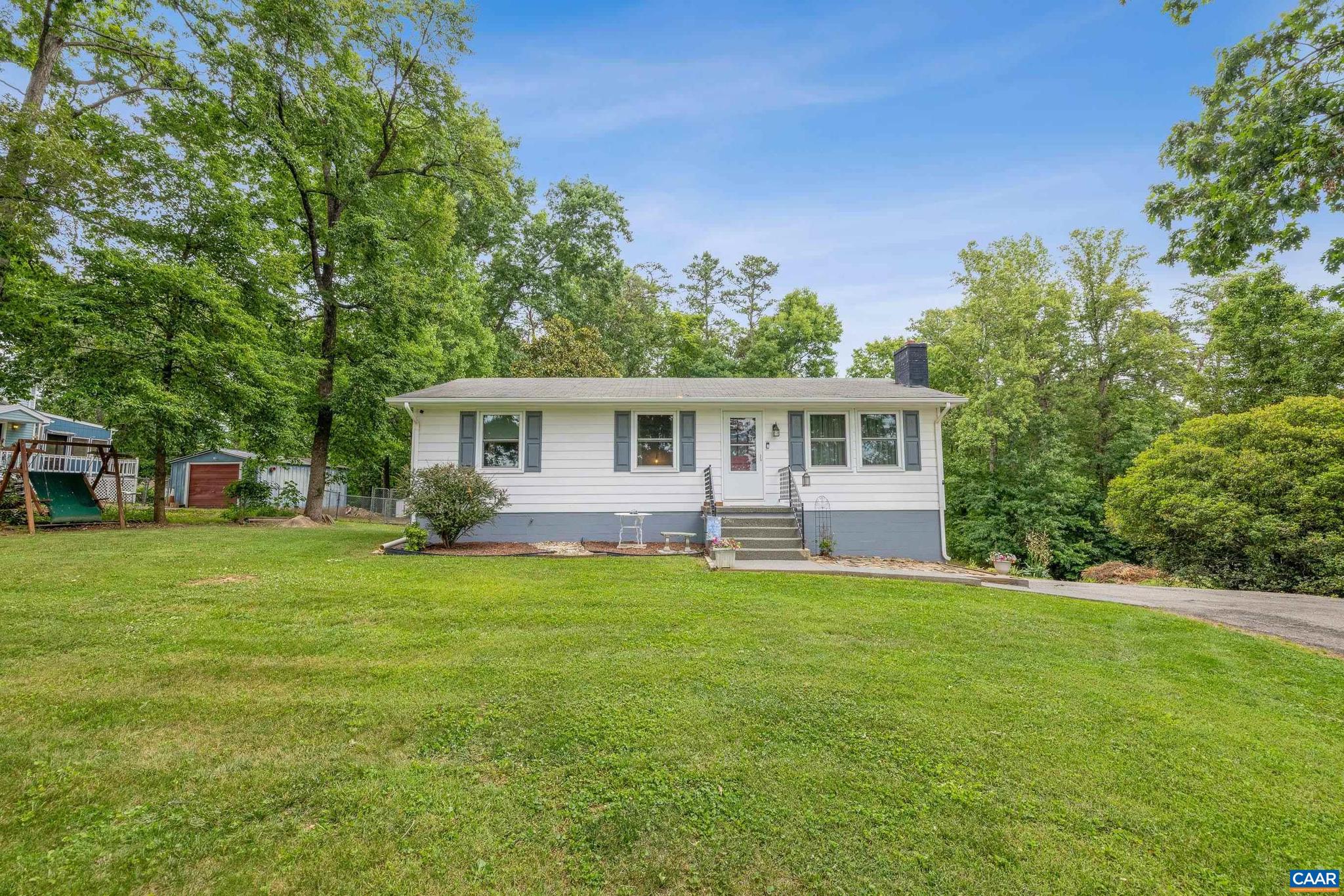 Charming, updated rancher in a convenient Ruckersville location! Welcome to 1015 Matthew Mill Rd, a lovingly maintained 3-bedroom, 1-bath home located less than a mile from Route 29, offering one-floor living with easy access to shopping, dining, and commuting routes. Situated over a full basement that has a kitchenette, there is room to increase the square footage of the home or provide ample storage. This move-in-ready home showcases true pride of ownership and features notable updates, including all-new plumbing and replacement windows within the last five years, a new heat pump installed in 2020, and a septic system pumped in 2023. Step outside to enjoy the spacious backyard, complete with a storage container and shed for all your storage needs. The dog kennel fencing will be removed before closing, creating an expansive, open yard ready for gardening, play, or entertaining. The large rear deck overlooks the backyard and provides the perfect spot for morning coffee, evening relaxation, or gathering with friends and family. With its combination of thoughtful updates, outdoor space, and unbeatable location, this home offers exceptional value. Schedule your showing today and see all that this wonderful property has to offer!
