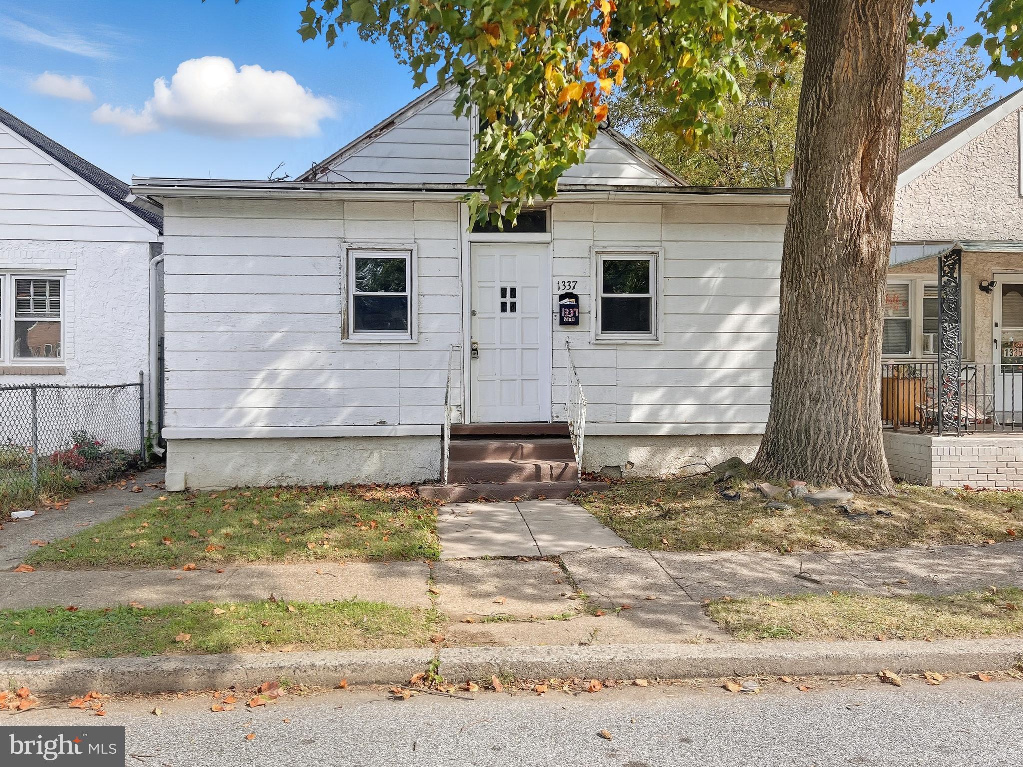 Investment opportunity in Chester. 1337 Townsend Street offers rental potential.  This property features 2 bedrooms on the main floor.  There is also an extra storage room accessed through the living room.  Conveniently located near Widener University and public transit.
