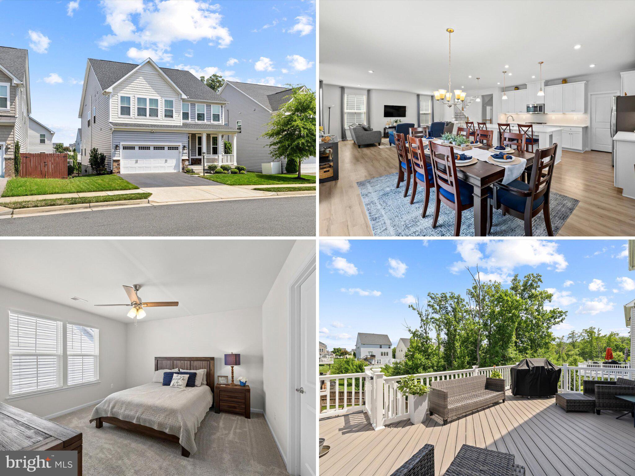 **OPEN HOUSE - Sun, Jul 12 from 1:00 PM - 3:00 PM**

Elegance Meets Privacy: Modern Luxury in Mays Quarter
5 BR | 4.5 BA | 4,500+ SQFT | 2-Car Garage | Backs to Woods

Welcome to your private sanctuary. Nestled in the highly coveted Mays Quarter community of Woodbridge, this 2020-built masterpiece offers over 4,500 square feet of meticulously designed living space across three finished levels. Striking the perfect balance of contemporary luxury, effortless entertaining, and serene outdoor tranquility, this home is entirely turn-key and waiting for you.

Luxury Living by Level
The Main Level | Designed for Entertaining: Step into an expansive, sun-drenched open-concept layout. The gourmet kitchen—the heart of the home—is a chef’s dream, recently updated with a brand-new dishwasher (May 2026). From the seamless flow of the living spaces to the chic powder room and direct access to the two-car garage, every detail feels intentional.

The Upper Level | A Private Sanctuary: Features 4 generous bedrooms and 3 full baths. The grand primary suite serves as your personal retreat with a spa-like en-suite. A secondary bedroom features its own private en-suite—ideal for guests or teens—while bedrooms three and four share a clever, spacious Jack-and-Jill bath.

The Walkout Lower Level | Flexible Space: A massive, fully finished basement houses the 5th bedroom and a full bath. Perfect for a multi-generational suite, au pair living, a home gym, or the ultimate media room.

Resort-Style Outdoor Oasis & Car Enthusiast Perks
Step outside into your own private retreat. The main level flows effortlessly out to a premium Trex deck, where a custom stairway with built-in ambient lighting guides you down to a stunning stamped concrete patio. Enjoy your morning coffee or host summer gatherings in total seclusion against a lush, mature canopy of trees.

In-Ground Irrigation System: Keeps your manicured lawn vibrant and pristine with zero effort.

The Ultimate Car Wash Setup: A dream feature for car lovers—a custom one-inch water line with a dedicated spigot on the side of the garage, engineered specifically for high-pressure home vehicle detailing.

Premium Details & Location
Peace of Mind: Move in with total confidence. The home includes a professionally installed radon mitigation system, ensuring optimal air quality and safety for your family.

The Location: Enjoy the best of Woodbridge. You are just minutes away from premium shopping, fine dining, excellent local parks, and major commuter routes.

Why wait for new construction delays when you can own a nearly-new, highly upgraded estate today? Schedule your private tour before it's gone!