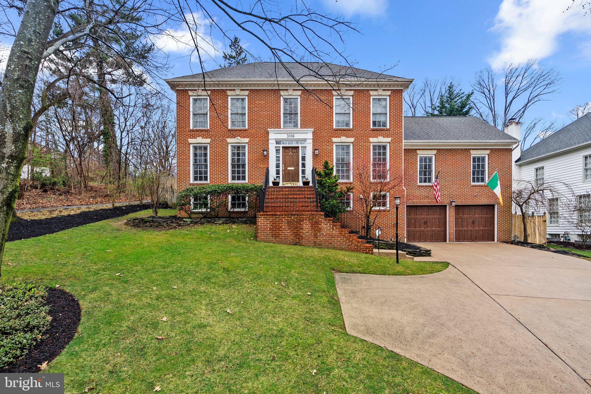 This must-see colonial in the heart of Alexandria is beautifully updated and move-in ready! Set on nearly half an acre with a professionally designed, terraced backyard, this home offers a flexible floor plan with 5 bedrooms, 3.5 baths, and two spacious family rooms, making it ideal for an au pair or hosting extended family. The main level features hardwood floors throughout, with elegant living and dining rooms flanking the entry foyer. A stunningly renovated kitchen boasts 42” cabinetry, stainless steel appliances—including a Wolf professional gas range—a beverage station, and a cozy eat-in area. The adjacent family keeping room, complete with a fireplace, creates the perfect space for everyday living. On the other side of the kitchen, a larger family/game room offers ample space for entertaining, with French doors opening to an incredible backyard retreat. This outdoor oasis features a Brazilian cherry deck, terraced stone retaining walls, a flagstone patio, a built-in grill, a firepit area, and a lush lawn for play—ideal for hosting unforgettable gatherings. Upstairs, you’ll find 4 bedrooms and two full baths, including the primary suite.  The lower level is equally impressive with a beautifully renovated rec room with stone walls and rich wood wainscoting, a bar with an in-counter beer tap, and two floor-to-ceiling wine refrigerators. This level also includes the fifth bedroom, a third full bath, and a thoughtfully designed laundry/mudroom with built-in cabinetry, granite countertops, and direct access to the spacious two-car garage, complete with custom shelving for excellent storage. Ideally located just minutes from Reagan National Airport, I-395, Potomac Yard, and the King Street and Old Town Metro stations, this home offers easy access to the vibrant shops and restaurants of Del Ray and Old Town. Welcome home!