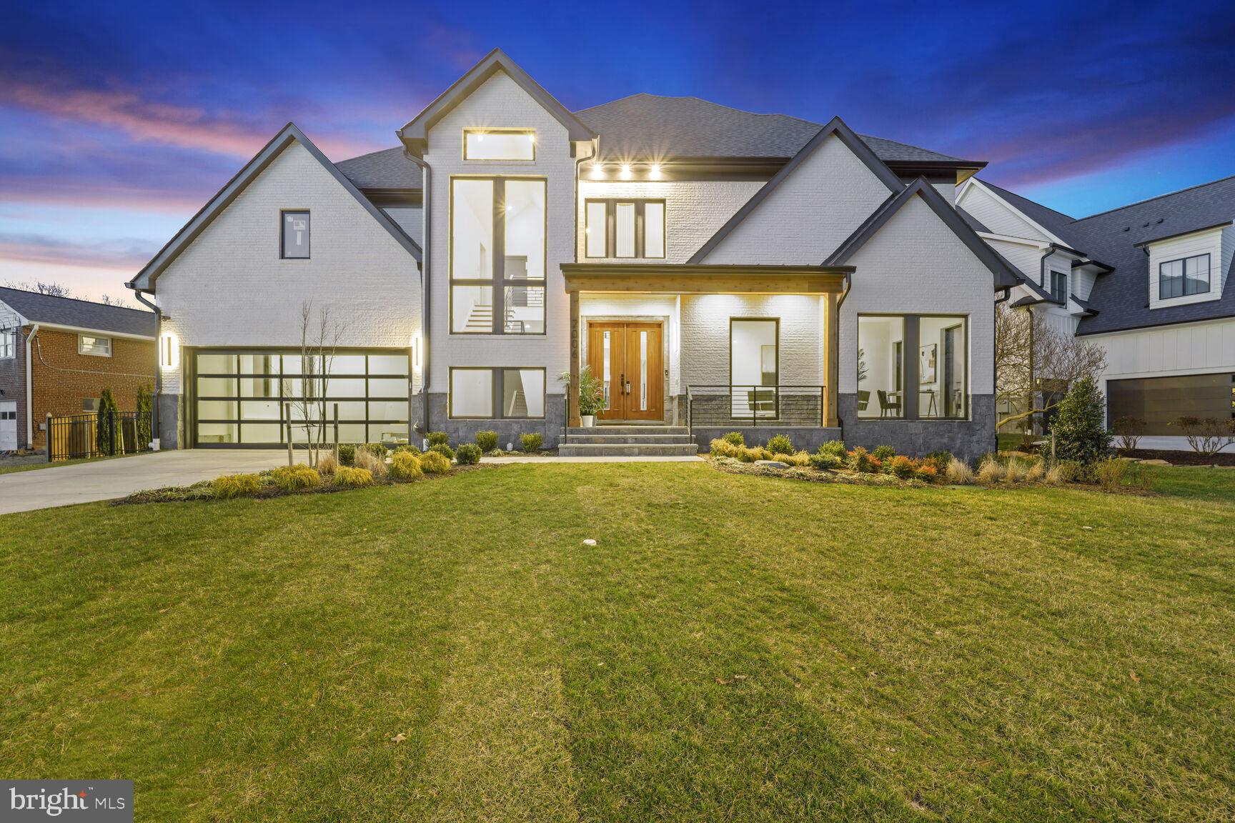 Open House Sunday April 28th from 1pm to 4pm.

EXTENSIVE KITCHENET/WET BAR, HIGH-END MIELE APPLIANCES, GYM & SAUNA, HIGH SPEED WIRLESS,   ALL ROOMS CUSTOM WALK-IN CLOSETS & FULL BATH, PET WASHING STATION, SECURITY CAMERA SYSTEM, ELEVATOR, SMART READY HOME, LANGLEY HIGH SCHOOL.

This new custom home is move-in ready and located in one of the highly desirable McLean neighborhoods. It has a modern, open-concept floor plan and offers all the amenities a family would expect in their dream home. The home has a total finished floor area of 8,390 square feet, including a first-floor bedroom, an office, an elevator servicing all three floors, an exercise room with a full bath, and a sauna. There are custom closets throughout the home.
The home's exterior is visually appealing and combines brick, stone, and stucco. Six bedrooms, seven full bathrooms, and two half bathrooms provide ample room for comfortable living. The interior is designed with walls of windows, which maximize natural light. The great room is the home's centerpiece, connecting to the kitchen and a covered patio. The chef's kitchen has high-end Miele appliances and a pantry, while a breakfast room overlooks the backyard. The main level also includes an office with views of the front yard, a bedroom suite, a mudroom with a pet washing station, a powder room, and access to the two-car attached garage with two EV charging outlets.
On the second floor, four bedrooms have ensuite bathrooms and walk-in custom closets. The owner's suite features a fireplace, a substantial walk-in closet, a freestanding tub, a glass-enclosed walk-in shower, and a private balcony. The laundry is conveniently located on this floor.
The lower level of the house offers a sixth bedroom with an ensuite bathroom, a freestanding tub, a glass-enclosed walk-in shower and walk-in closet, a sitting room with a wet bar that leads to an exercise room with a sauna and full bathroom, and an expansive recreation room with an adjoining powder room. Laundry facilities and storage space are also available on this finished lower level.
The home has two high-power charging outlets for electric vehicles, prewiring for a generator, and an elevator for added convenience. It is also prewired for intelligent features, such as audio, lighting, and security cameras, as well as prewiring for high-speed wireless access points. The property is solar-ready, with conduit installed from the electric panel to the roof, allowing for easy installation of future solar panels. The generous backyard offers plenty of space for a pool and more. Please note that the pool, hardscape, and fire pit are not included in the price. While the information provided is believed to be accurate, the renderings and photos are intended for illustrative purposes and may not accurately represent the final home or its finishes. It is recommended to verify the accuracy of square footage, lot size, and other details.