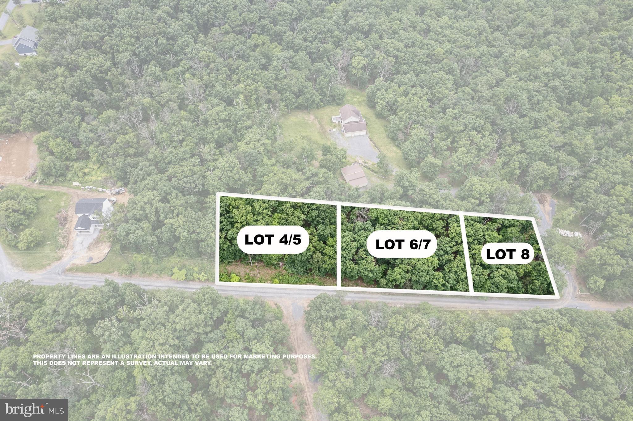Entrance road, and road to this property now Paved! Amazing builder opportunity, new section availability. Limited opportunity to pick up a prime building site in a desirable, rural community that is thriving and growing! High View Manor features lovely, new construction with some green space between homes, and mature trees all around. Ready to build lots just minutes from town, perfect for someone who wants to be in a community, but still have some space between neighbors. Lots 4 & 5 are being sold collectively as one homesite totaling almost 3/4 of an acre. Only 8 miles to Winchester Medical Center and not on the side of a mountain, you'll love it here! Additional homesites available as well. Perfect opportunity for a builder looking to build in a growing community, or if you're looking to build bring your ideas! Road these lots sit on will be paved this summer.