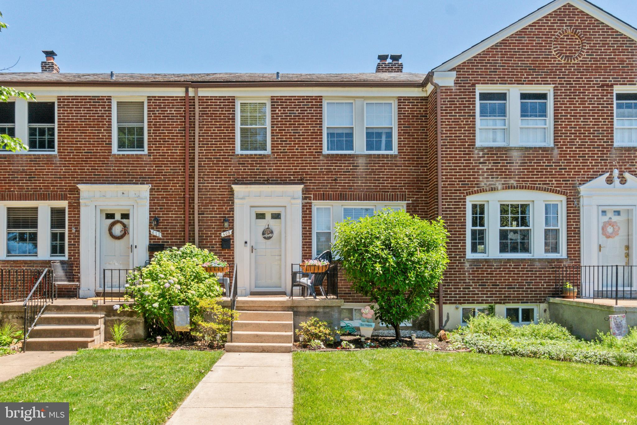 Welcome to 409 Stratford Road, a charming 3-bedroom townhouse in the highly sought-after Academy Heights neighborhood of Catonsville. Step inside to a welcoming foyer featuring beautiful ceramic tile and gleaming hardwood floors that continue throughout much of the home. Enjoy outdoor living from the inviting front porch or unwind on the rear patio overlooking the fenced backyard. The renovated kitchen offers an open-concept layout, complete with stainless steel appliances, a gas stove, and views into the dining room—perfect for entertaining family and friends. The partially finished lower level provides versatile living space, with carpet and recessed lighting in the front section, making it ideal for watching sports, hosting guests, or creating a cozy recreation room. The rear portion offers excellent storage space along with a convenient half bath. A walkout basement provides direct access to the patio and fully fenced backyard. Conveniently located near parks, schools, shopping, dining, and major commuter routes, this Academy Heights gem combines comfort, character, and functionality in a desirable Catonsville location.