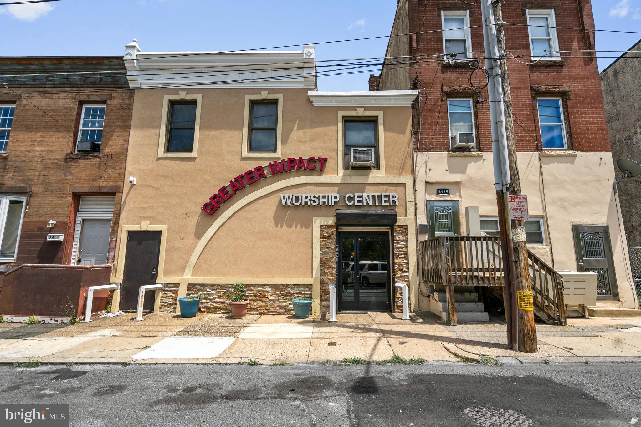 Rare Development Opportunity on a 5,900+ SF Through-Lot Located Within a Qualified Opportunity Zone and Positioned in an Area Experiencing Significant Investment and Redevelopment Activity. Formerly utilized as a place of worship for decades, this substantial brick structure occupies a uniquely configured parcel with frontage on two public streets, creating a variety of potential redevelopment and adaptive reuse possibilities. The property's size, existing building footprint, dual street access, and Qualified Opportunity Zone designation may appeal to developers exploring residential redevelopment, adaptive reuse, parking integration, or other permitted uses (buyer responsible for conducting all zoning, use, tax incentive, and development due diligence). Zoned RSA-5 and situated in a rapidly evolving section of North Philadelphia surrounded by ongoing residential and mixed-use investment, this is a rare opportunity to acquire a large-scale asset with significant repositioning potential. Whether pursuing a by-right residential strategy or evaluating alternative redevelopment concepts, the property offers the scale, access, and flexibility that are increasingly difficult to find in today's market.