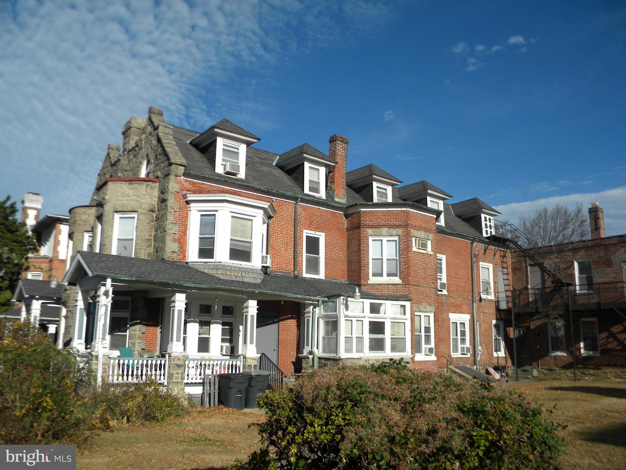 Sited on a .34 Acre lot with 108 feet of frontage on a charming red brick lane in historic West Germantown, this 8,400 square foot masonry building offers opportunities ranging from residential development to conversion to a multi-family investment. The architecturally attractive premises has appeal as a business office or as a primary residence with an in-house office/studio. The property, zoned RSA3, was assembled from two historic semi-detached houses and improved with a 2-story wing with large meeting rooms. Originally designed for institutional housing, the 2 ½ story structure offers a spacious yard, newer windows, and 3- zone updated gas heating boilers. See floor plans.
