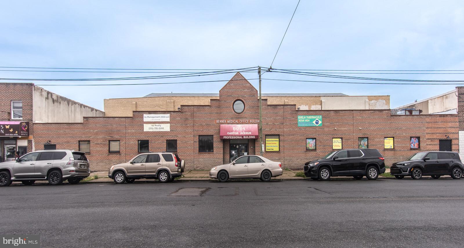 Great Opportunity for a business owner/investor. Build your business and collect rent, this CMX1 zoned building has endless possibilities including but not limited to child care facility, adult care facility, medical, dental or health practitioner, business and professional office space, government office space, building supplies and equipment, food/groceries store, pharmaceuticals, pet supplies and animal services in addition to financial services. Please reference the 2026 Philadelphia Zoning Guide, conduct your own due diligence. This is an excellent location and the seller has the building ready for your occupancy or for tenants! Enter through glass double doors to a large 2 story foyer with ceramic tile floor, inviting natural light and access to elevator and stairs to 2nd level.  The 1st floor suites total approximately 10,870 square feet, this does not include the foyer, and the 2nd floor features an additional 6,725 square feet which does not include the 2nd floor foyer. The 2nd floor offers 3 additional suites. There are 5 basements in total and all suites have their own bathrooms. ***Some additional notes*** Fire alarm and elevator are both certified and inspected annually. 4 of the 5 Units ARE Rented. Starting with the 1st floor, Suite 102 has recently been vacated (rent was $4,600 and is included in projection), it is a huge space and can may be converted into 2 Suites offering direct street access and basement access. 1st floor Suite 103, rent $5,000.00/month. 2nd floor unit 201, rent $2,000.00/month. 2nd floor unit 202, rent $1,200.00. 2nd floor unit 203, rent $3,200.00/month. The tenants are billed for all utilities and use and occupancy expenses. The location of this building is key, as the building is on Castor Avenue making it highly visible to traffic both walking and vehicles, close to residential areas, schools and transportation in addition to plenty of street parking.