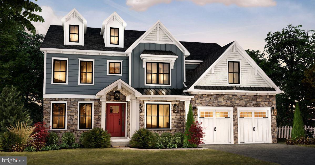 GP Custom Homes, a premier homebuilder in Montgomery County is proud to offer "The Dawesfield Model" in their newest community Silver Lake Farm. Situated in the heart of Blue Bell. This custom home offers 4 bedrooms and 3 1/2 baths. This home has everything you would want and more! The home is fully custom, meaning if you want to change the floor plan to fit your family’s needs, we can do that! The Builders Standard Spec's are well above average with 9' Ft. Ceilings on the first and second floor, 9'Ft Walls in the basement.  Pella doors and windows. Stone Veneer and James Hardie siding.  Hardwood in most of the first level as well as a custom-built foyer staircase with stained oak treads and painted risers. Gourmet Custom Kitchen, with 42" wall cabinets. Quartz counter and island tops with subway tile backsplash. Stainless Steel GE Profile Appliance Package with 36" gas cooktop, chimney hood, 30" combination wall oven and 24" dishwasher, plus so much more!  This private cold-a-sac in the highly acclaimed Wissahickon School District is just what you have been looking for! Lot 5 is a walk out lot, please note that this model does not need to be built on this lot.